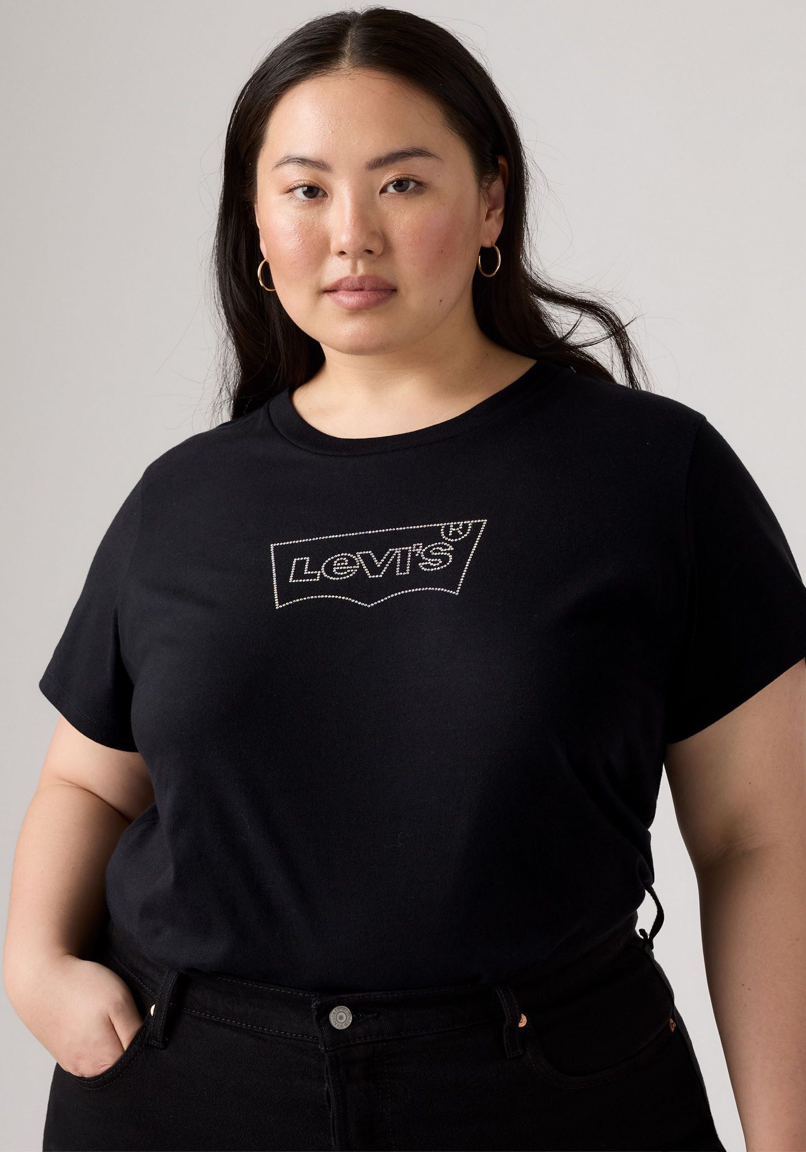 Levi's® Plus T-Shirt Perfect Tee mit Batwing-Logo günstig online kaufen