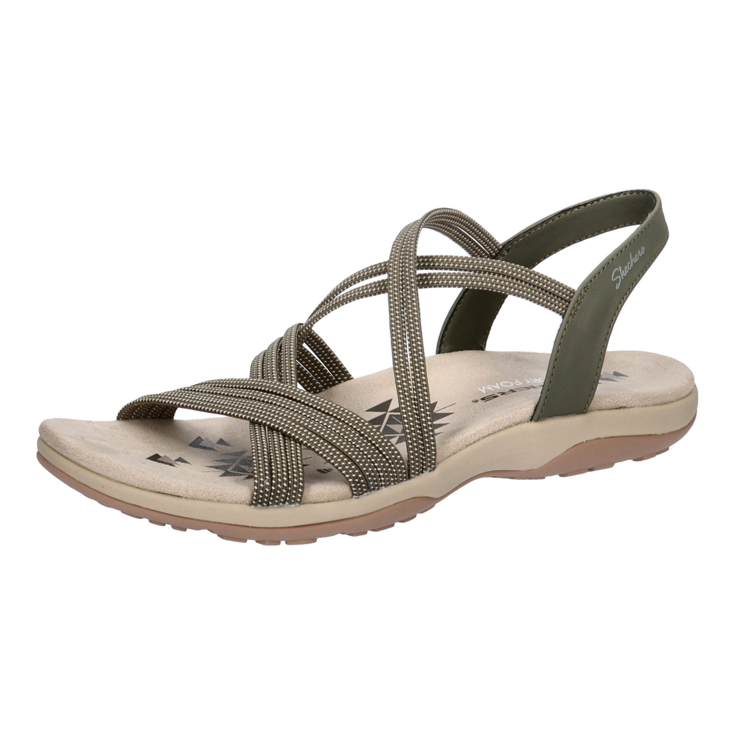 Skechers Damen Sandalen Reggae Slim - Turn it up 163117 Sandale