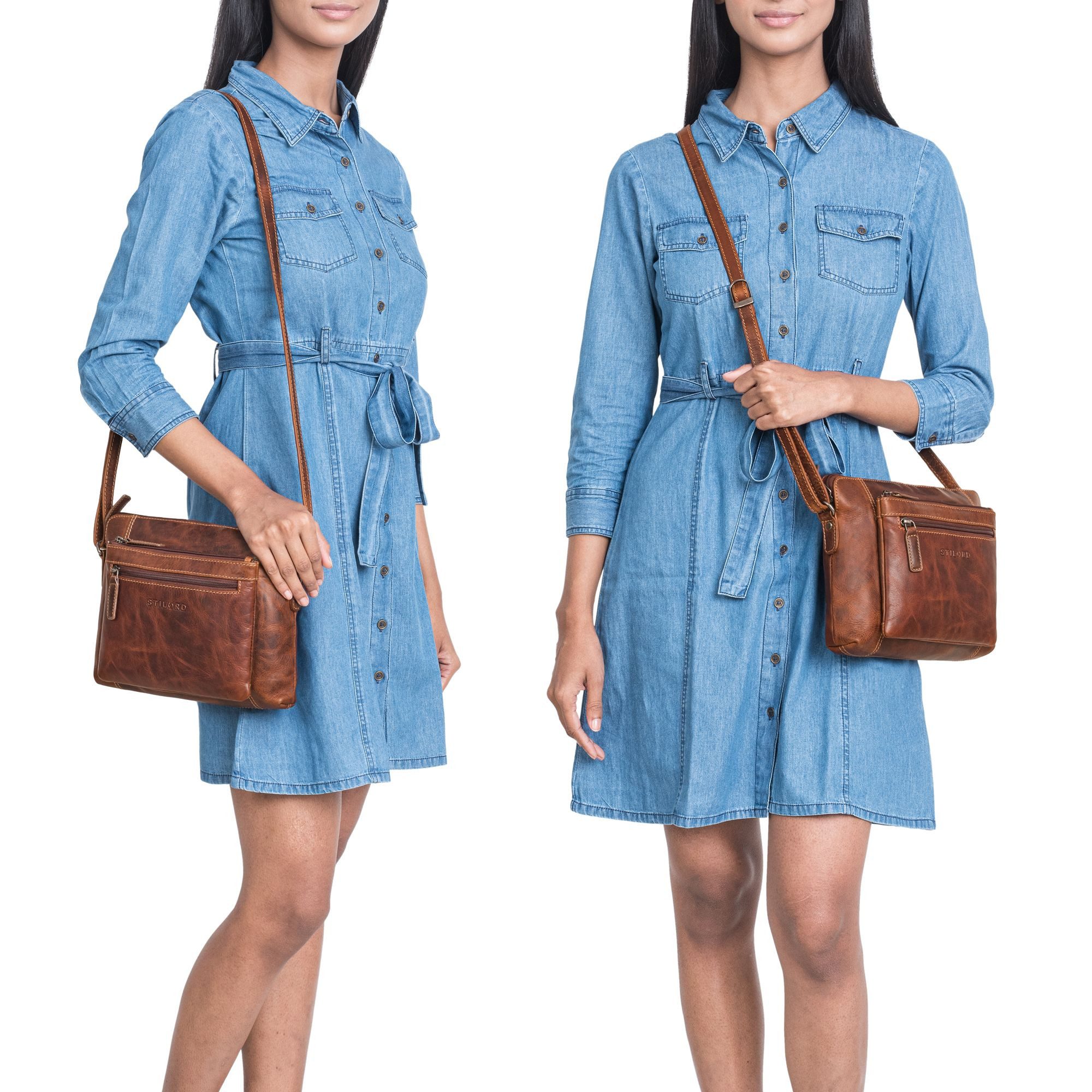 STILORD Handtasche “Verdelio” Moderne Damen Umhängetasche Leder Klein - Tab günstig online kaufen