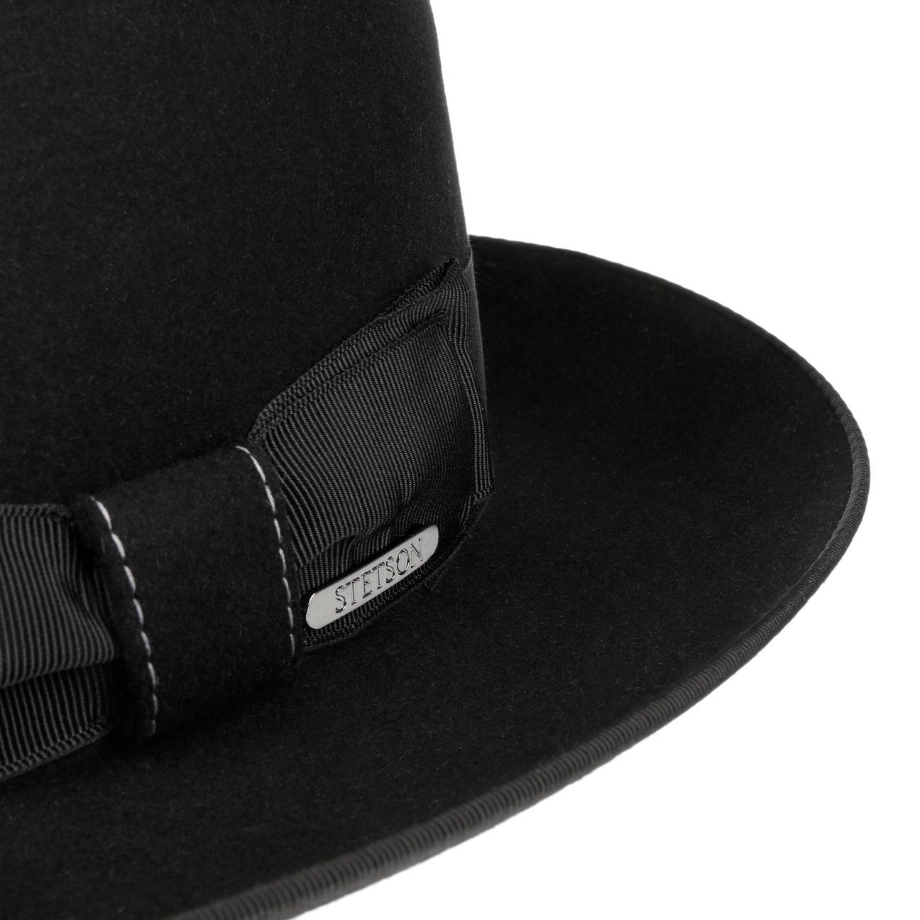 Made the EU Stetson in (1-St) mit schwarz Filzhut Futter, Fedora