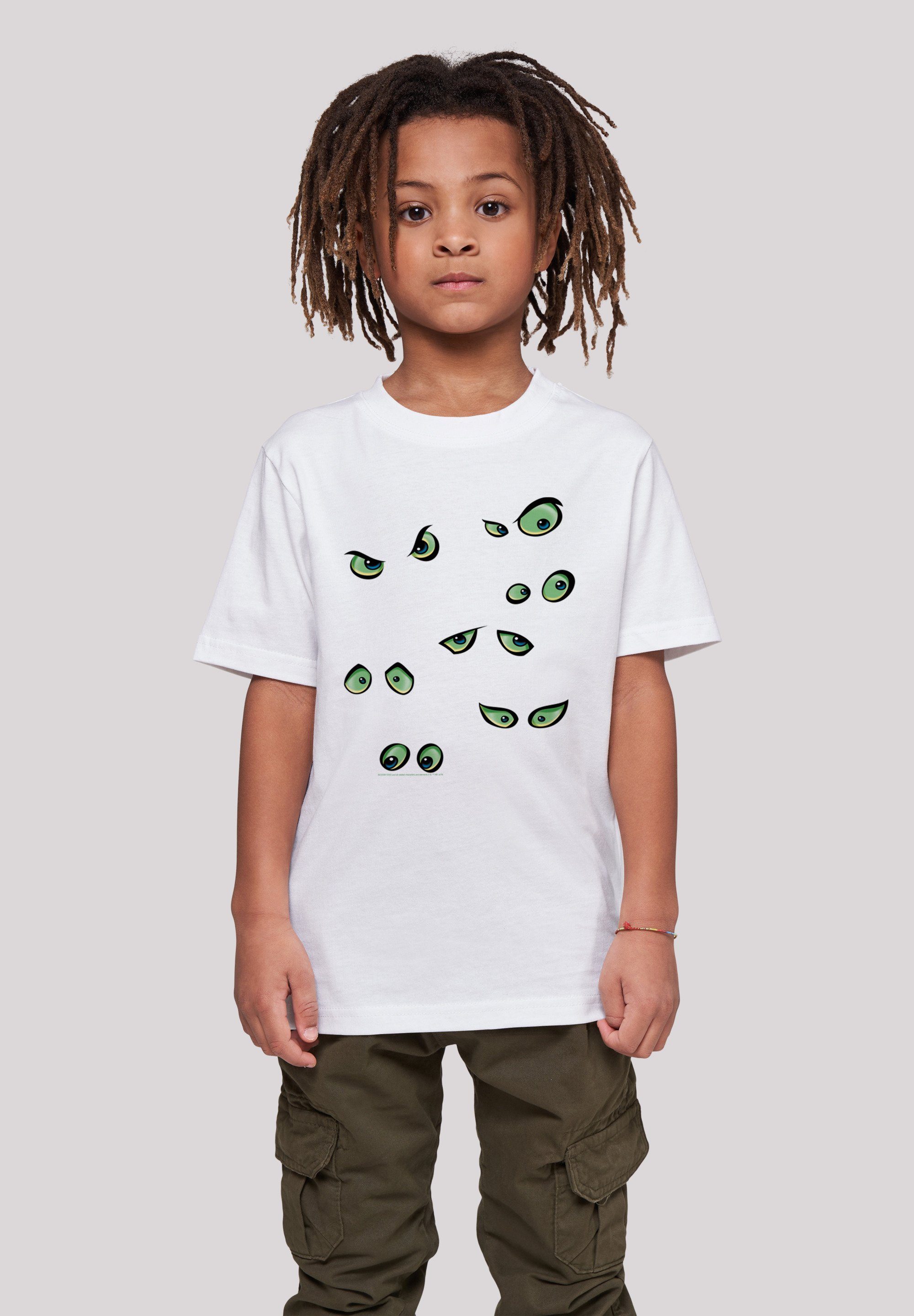 F4NT4STIC T-Shirt Scooby Doo Scary Eyes Unisex Kinder,Premium Merch,Jungen,Mädchen,Bedruckt weiß