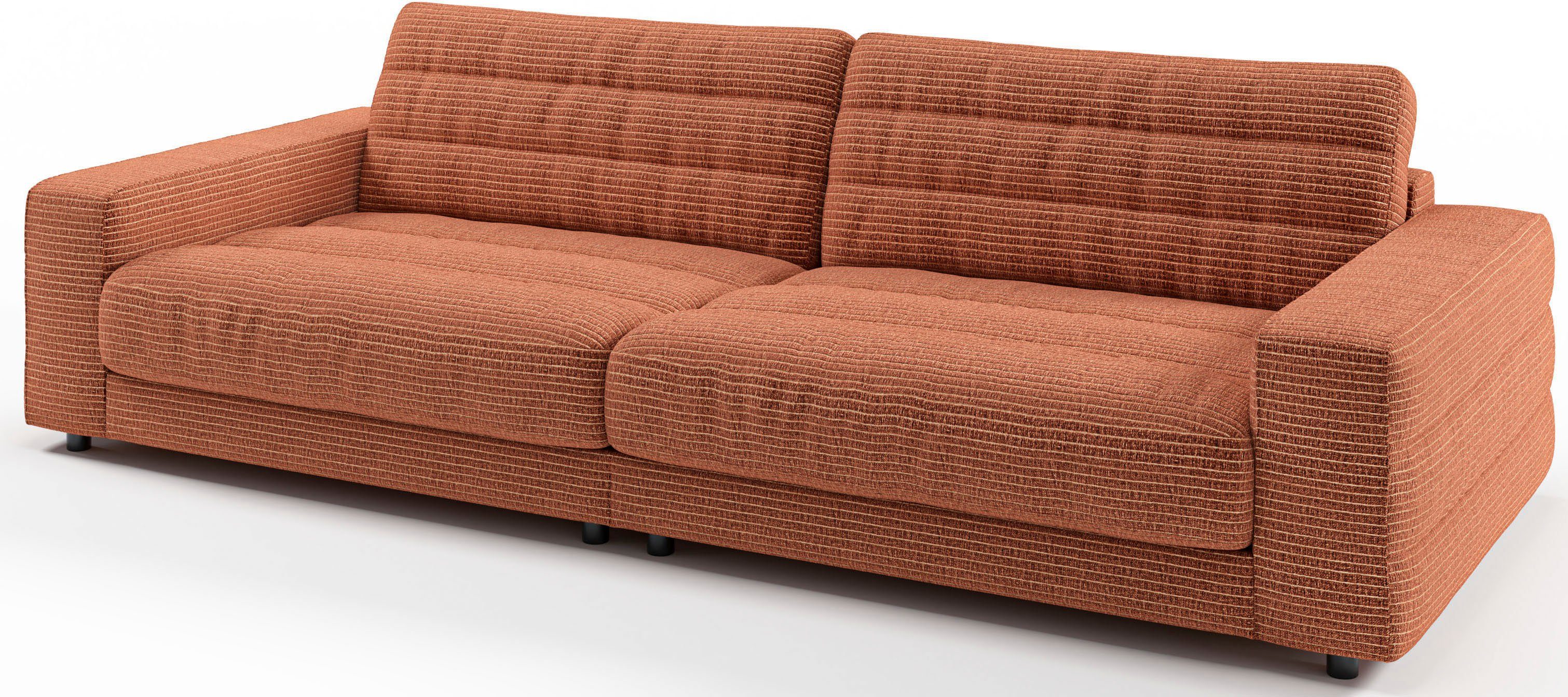 3C Candy Big-Sofa Quersteppung feiner mit Lose Stripes, rost Rückenkissen