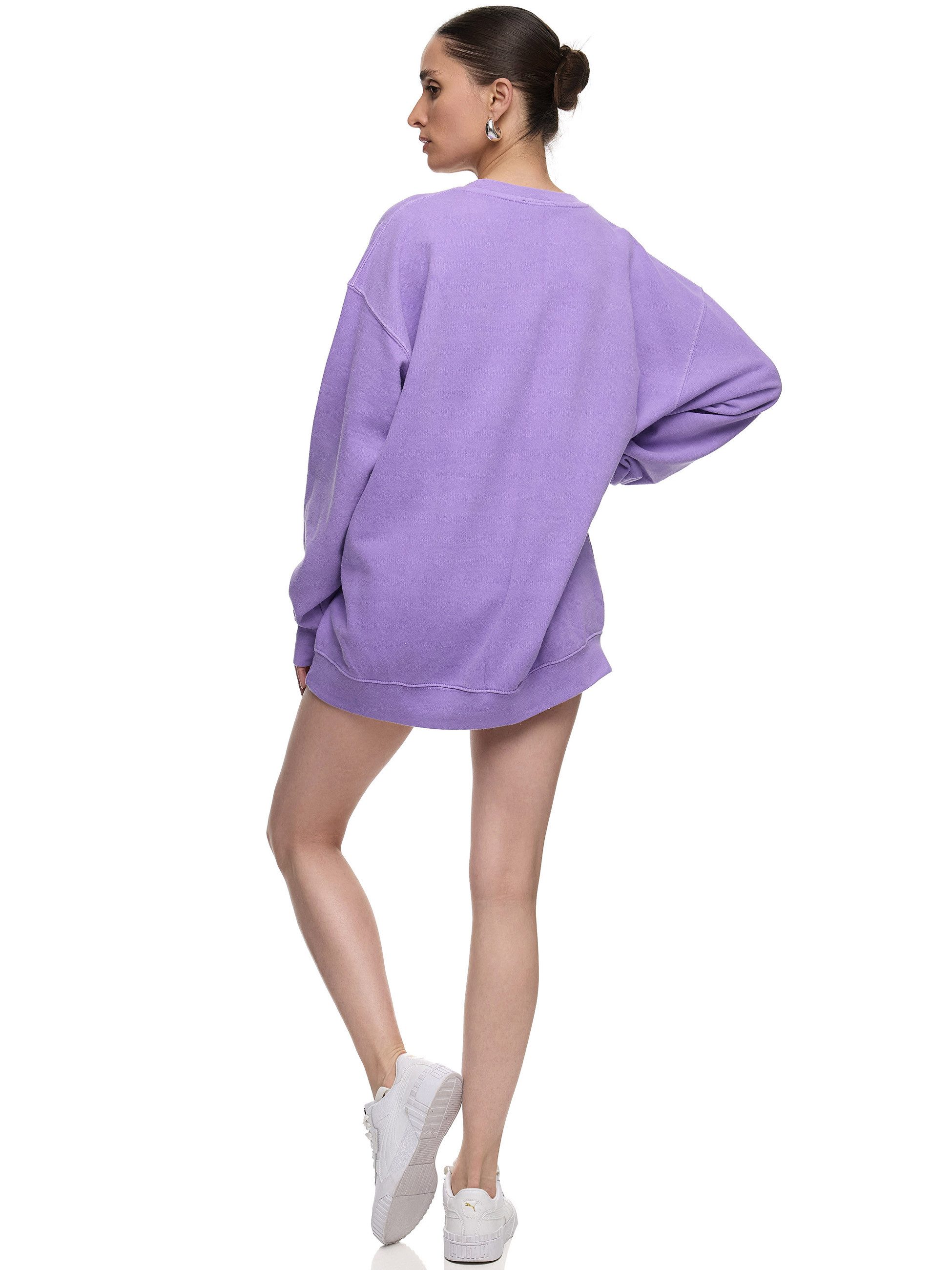Worldclassca Longsweatshirt Worldclassca Oversized Sweatshirt LOVE YOU Print Langarm Pullover PRINT - I LOVE YOU TO THE MOON AND BACK DARLING