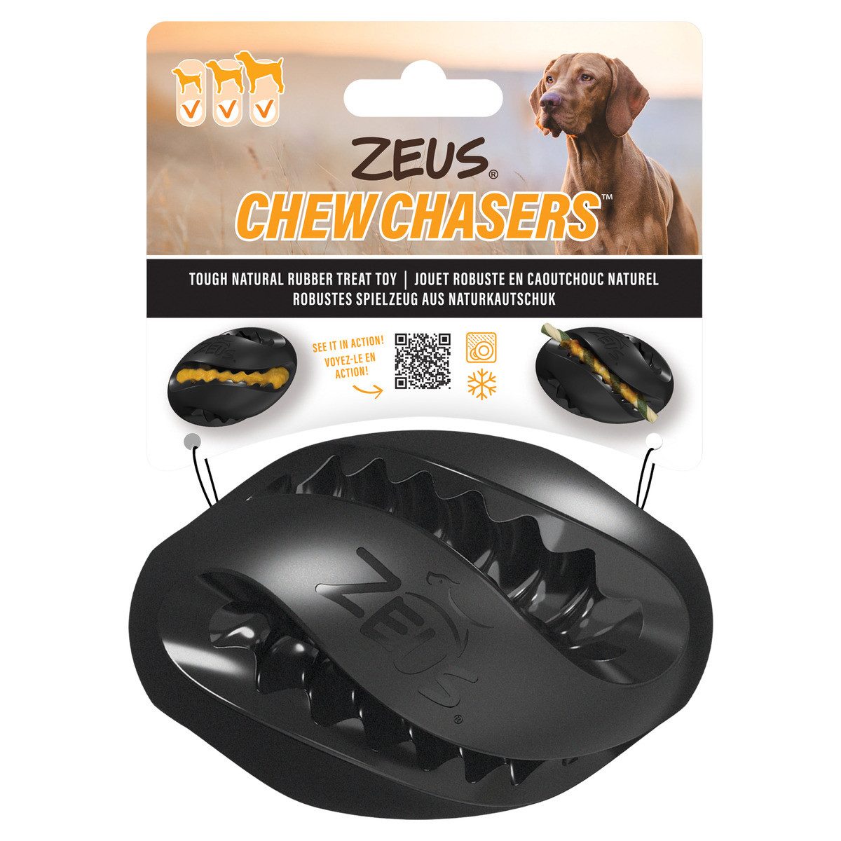 Zeus Outdoor-Spielzeug Hundespielzeug Chew Chasers Treat Rugby Ball