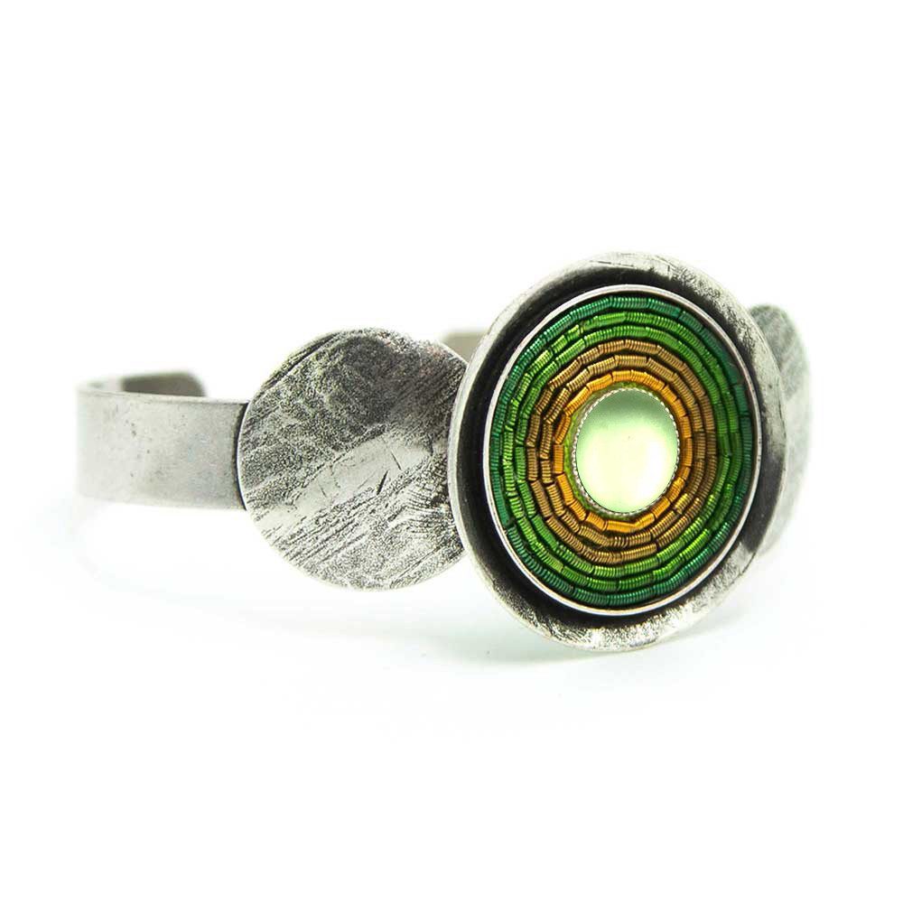 Armreif Armreif India Antik Armreif 01 Dekorativer und farbenfroher Armreif