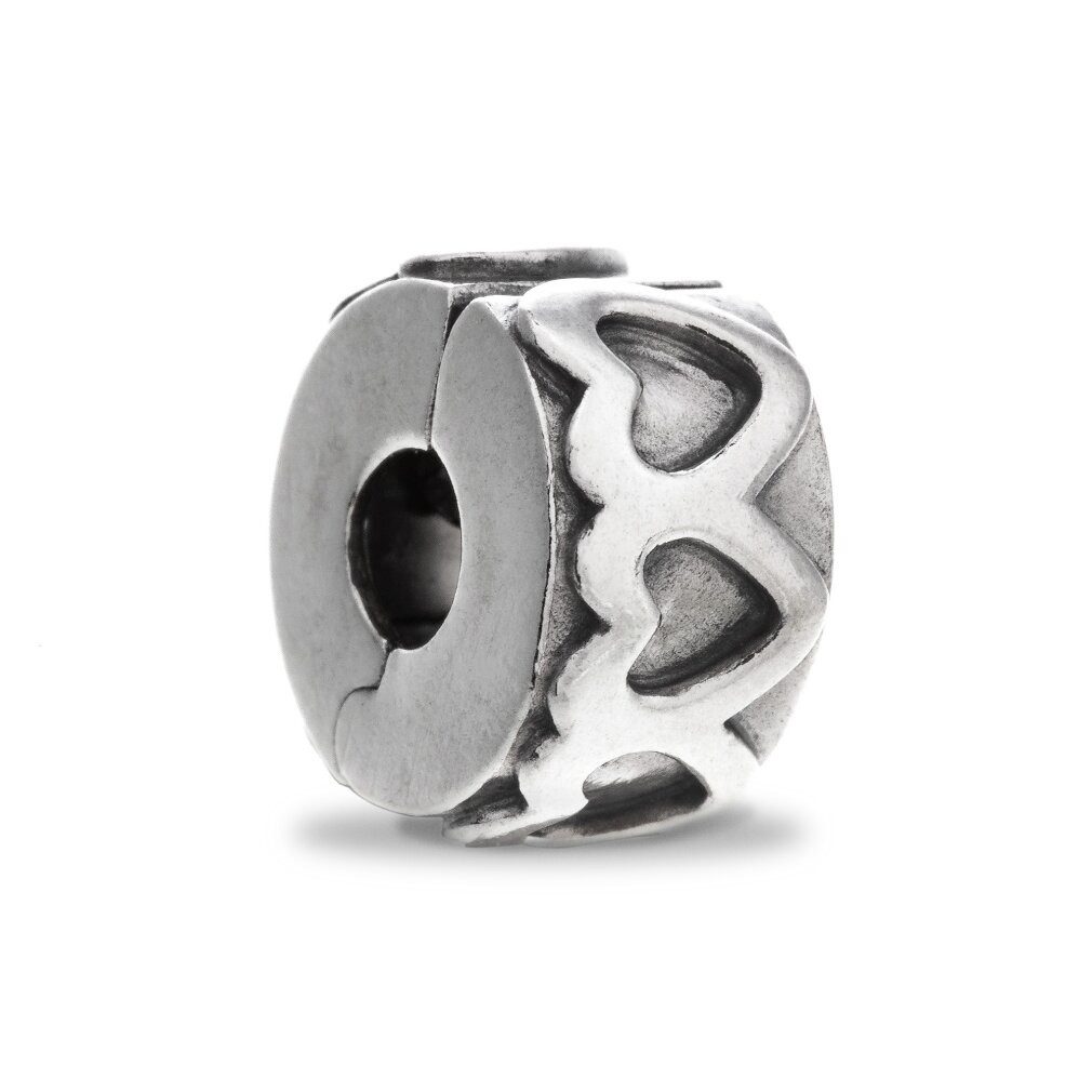 Pandora Bead Moments Gereihte Herzen Clip Sterling Silber 791978