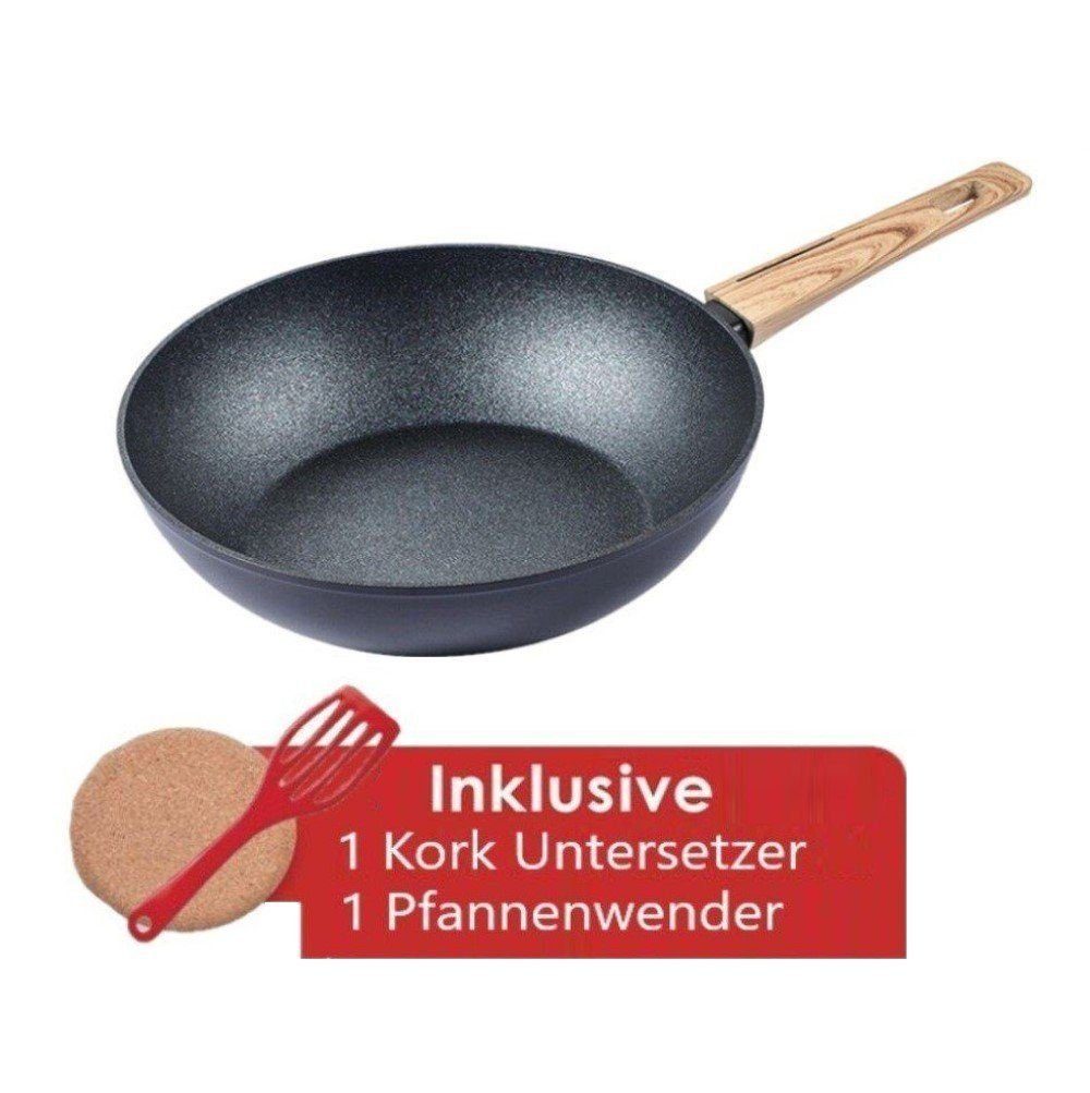 3-tlg., 1 Braten Herdarten, Schäfer Fanne), alle 3tlg Hochrandpfanne Schmorpfanne + (Set, kochen für cm Aluminium induktionsherd 28 Antihaftbeschichtung Pfanne KESSMANN Wok Pfannenset Inkl. Bratpfanne Pfannenwender 1 Induktion Untersetzer Wokpfanne