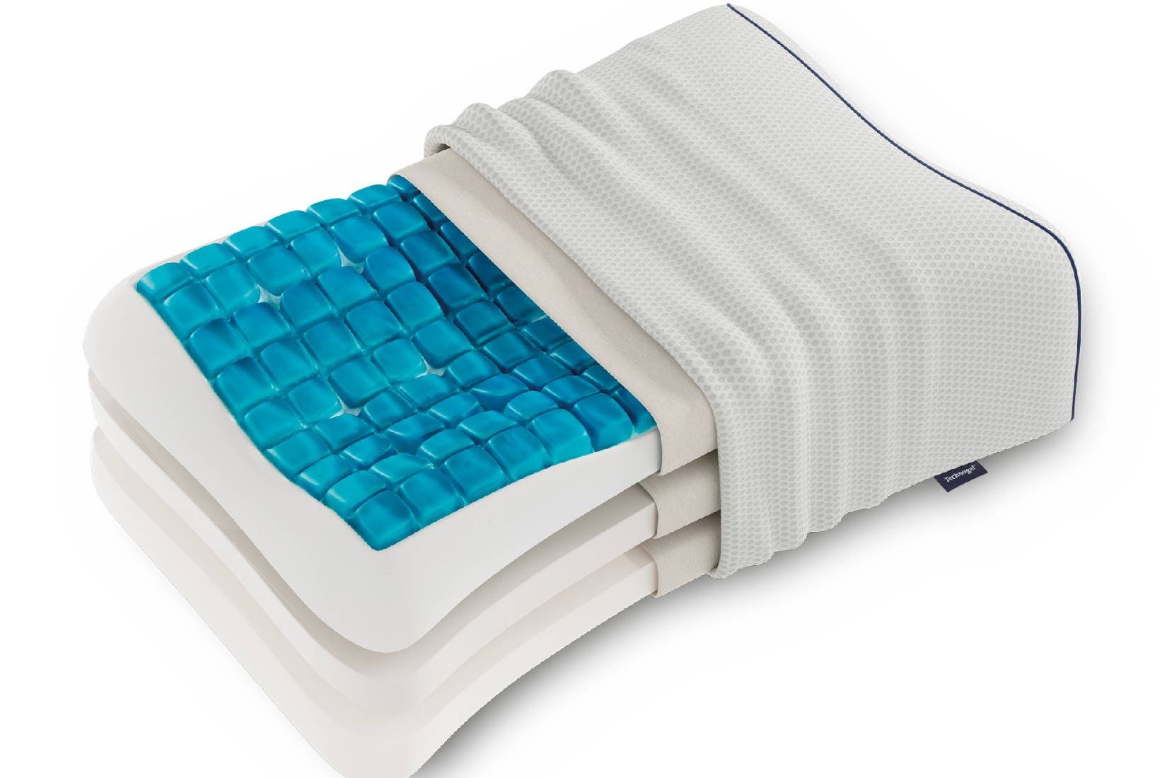 Technogel Nackenstützkissen Adjustable Anantomic Curve, Seitenschläfer, Bauchschläfer, Rückenschläfer, höhenverstellbar