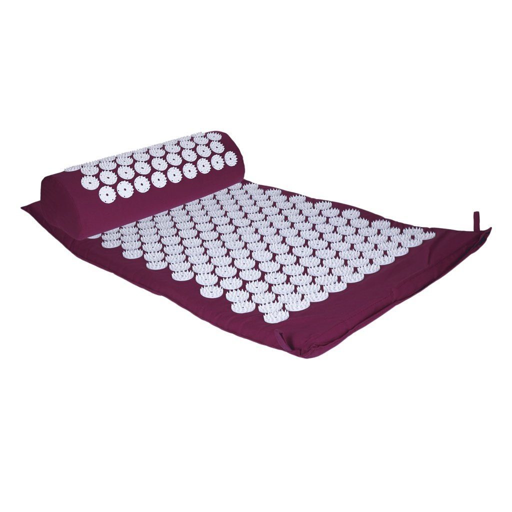 TP Akupressurmatte Akupressurmatte mit Kissen 75x44cm Lila