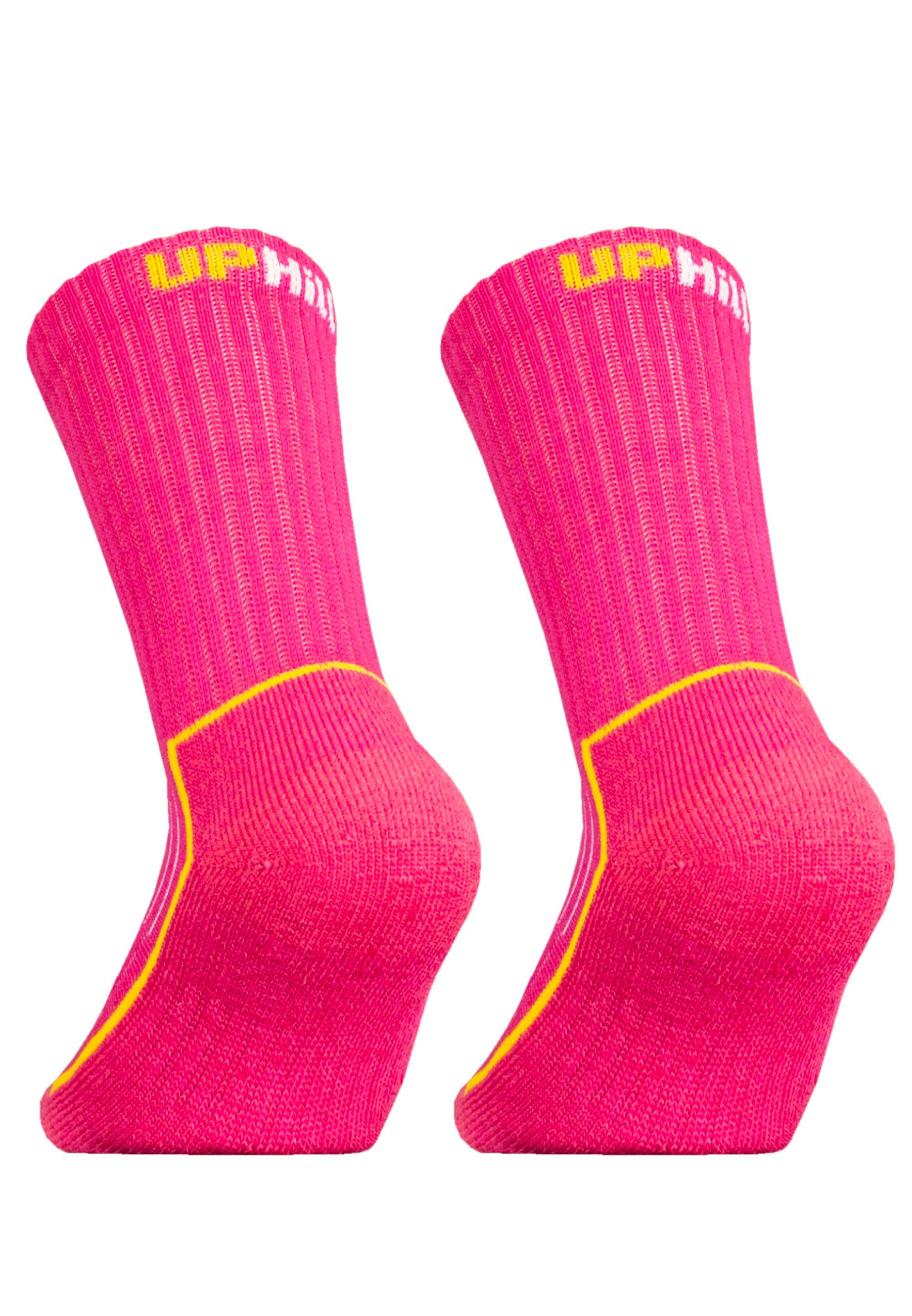 UphillSport Socken SAANA JR Pack rosa (2-Paar) 2er Flextech-Struktur mit