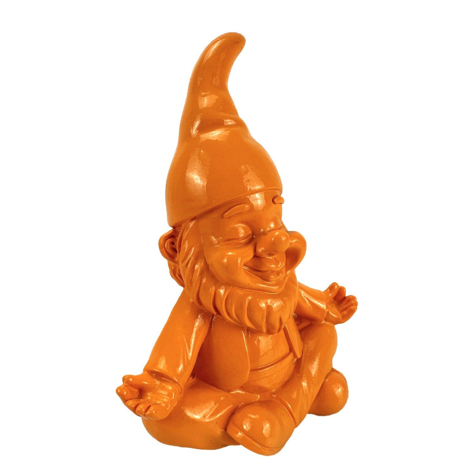 Online-Fuchs Gartenfigur für draußen - Lustiger Gartenzwerg in Yoga-Position - Deko Figuren, (wetterfest, moderne knallige Farben), Geschenkidee für Frühling, S – Bild 3 von 4