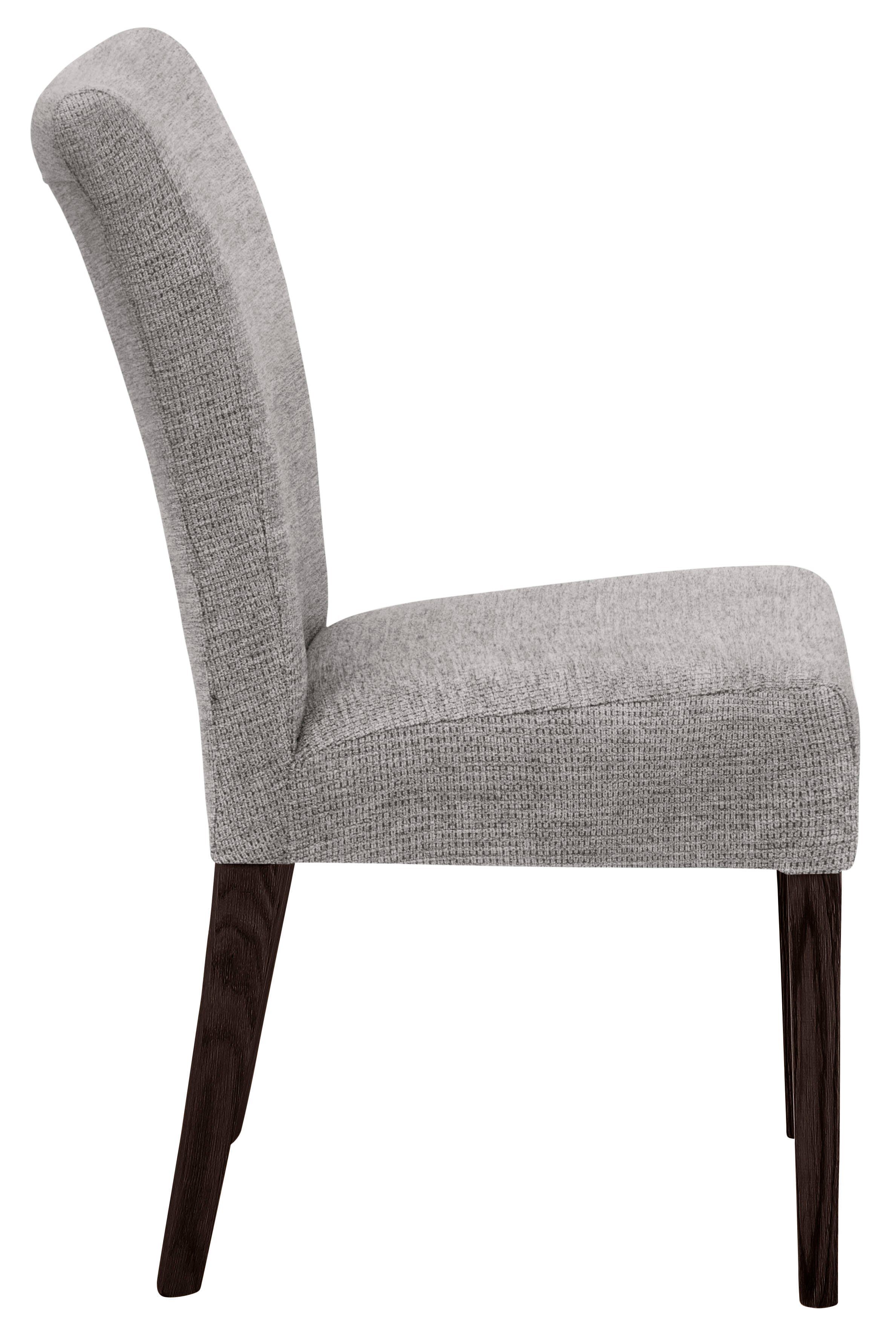 Home affaire Esszimmerstuhl Queen (Set, 2 St), Beine aus massiver Buche, wengefarben lackiert, Polsterstuhl