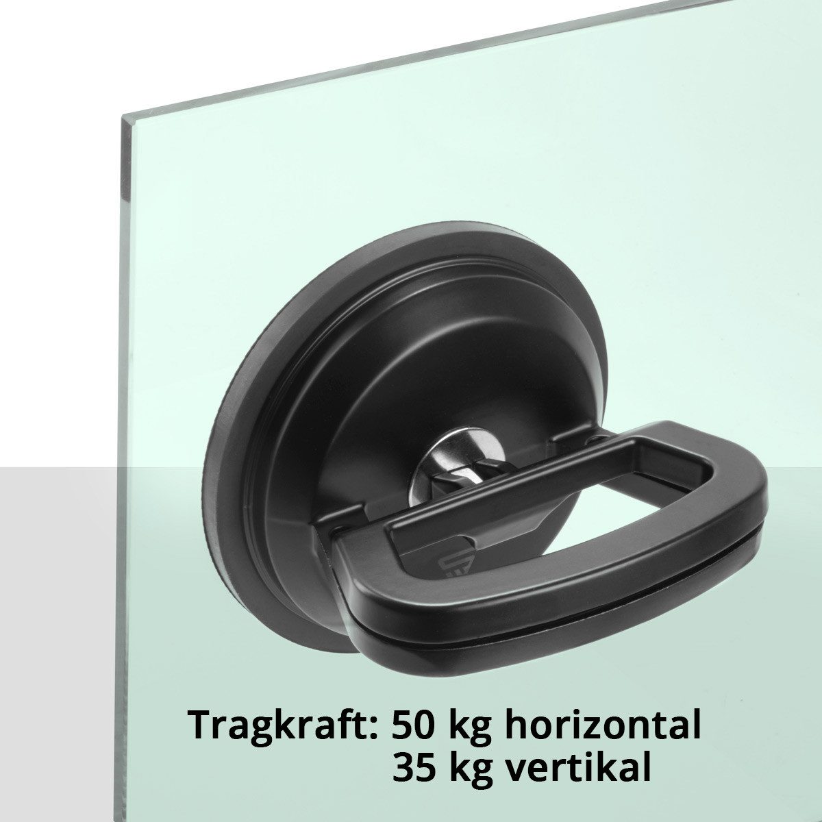 STAHLWERK Saugheber 2er Set mit 2 x 50 kg Tragkraft, max. 50 kg Traglast, Set, 2-tlg.], Set, extrem hohen Haftkraft – Bild 3 von 5