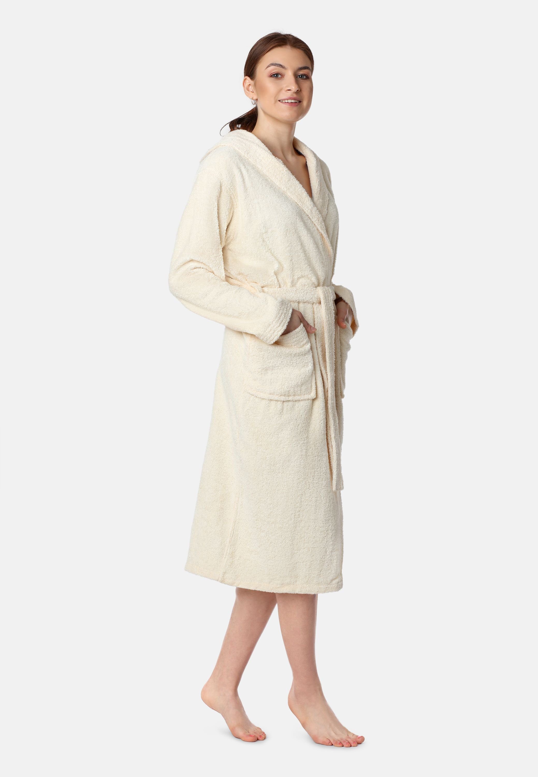 Ladeheid Bademantel Damen Frottee Bademantel aus günstig online kaufen