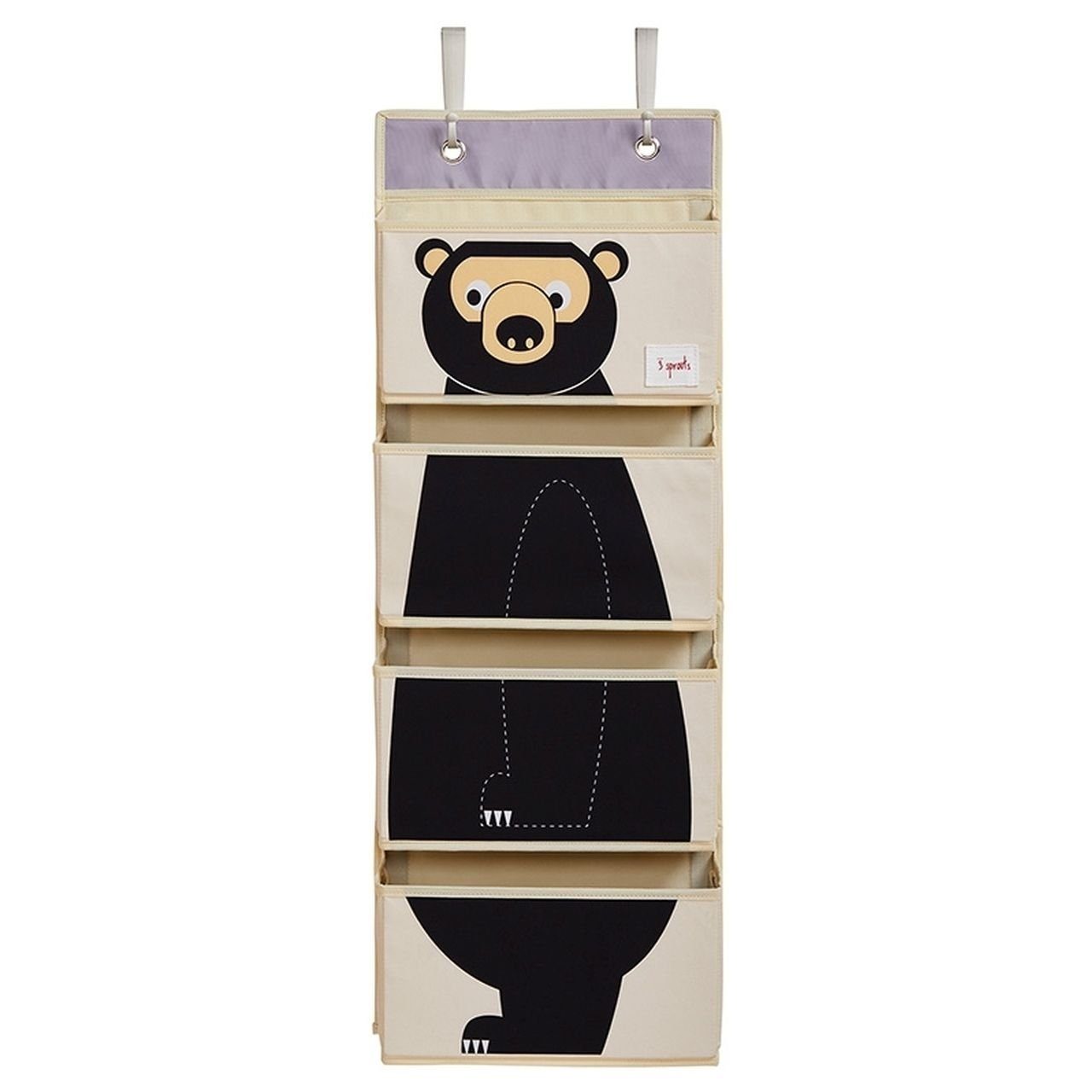 3 Sprouts Organizer Aufbewahrungsorganizer für Türe oder Wand 94 x 33 x 11 cm Tiermotiv