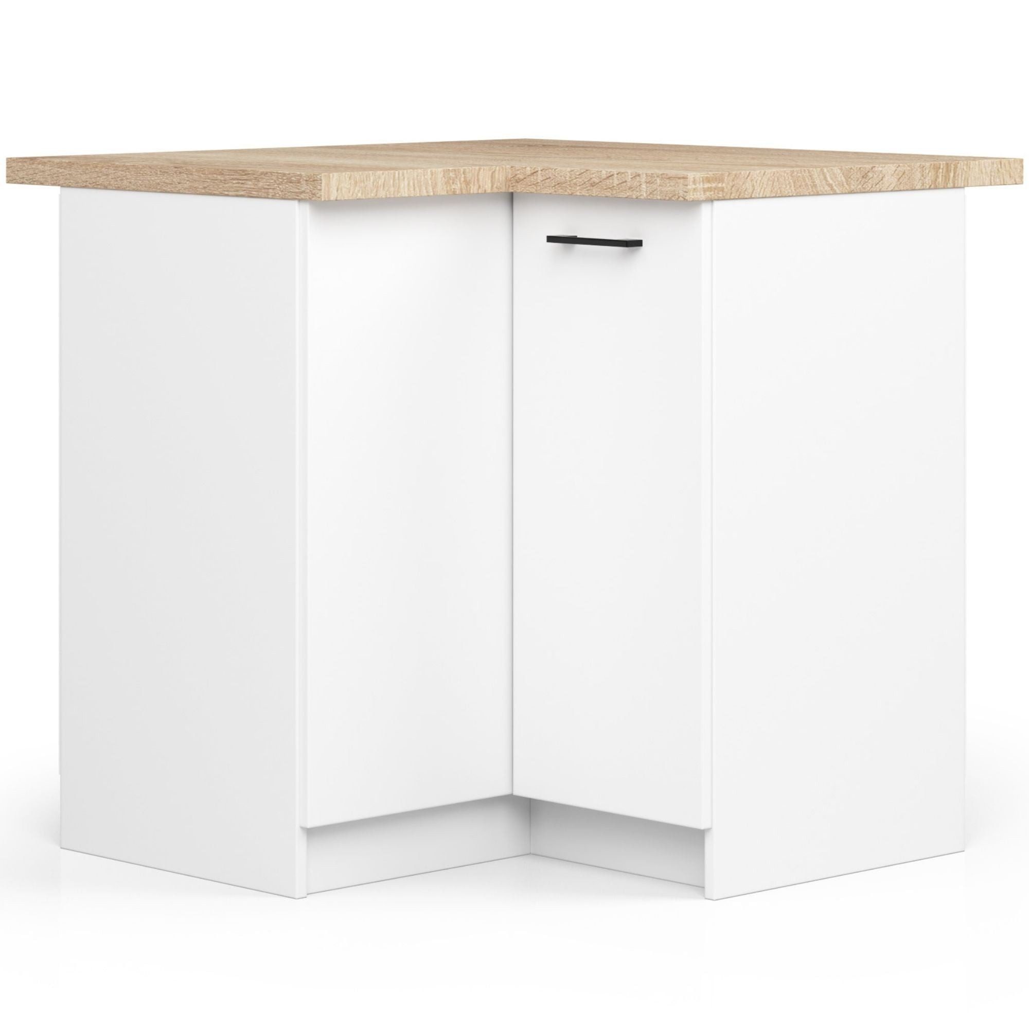 Raumhirsch Furniture Unterschrank Moderner Küchenunterschrank - Platzsparender Eckschrank - Küchenmodul (viele Farbvarianten - Maße 90 - 85 - 46 cm) 2 Türen, moderne Gestaltung, praktischer Stauraum