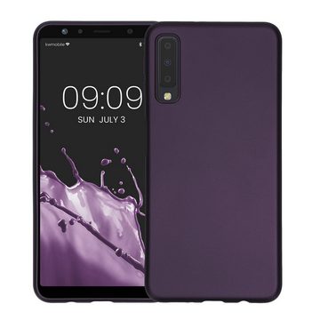 kwmobile Handyhülle Case für Samsung Galaxy A7 (2018), Hülle Silikon metallisch schimmernd - Handyhülle Cover