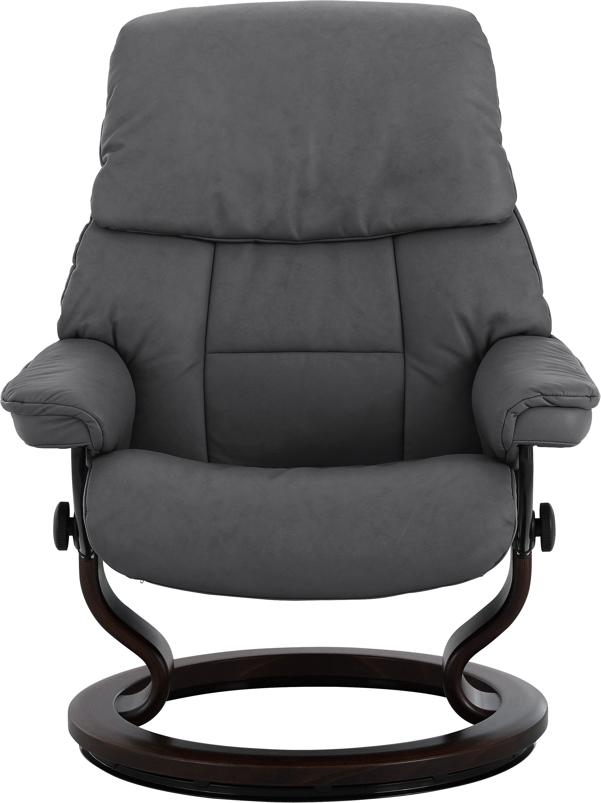 Stressless® Relaxsessel & Größe Eiche, mit Gestell Ruby Schwarz Braun Base, M, Wenge, Classic (Set)