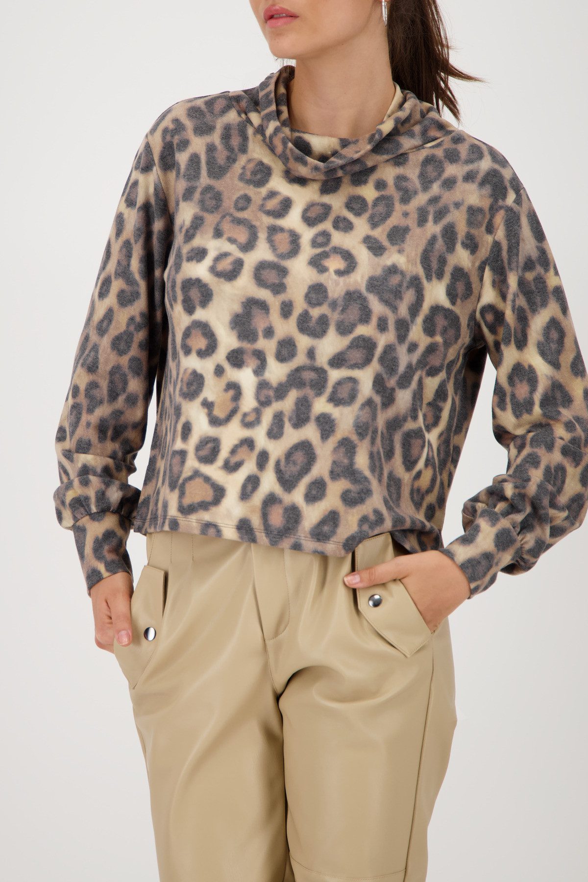 Monari Sweatshirt Sweatshirt Leo Allover Regular günstig online kaufen