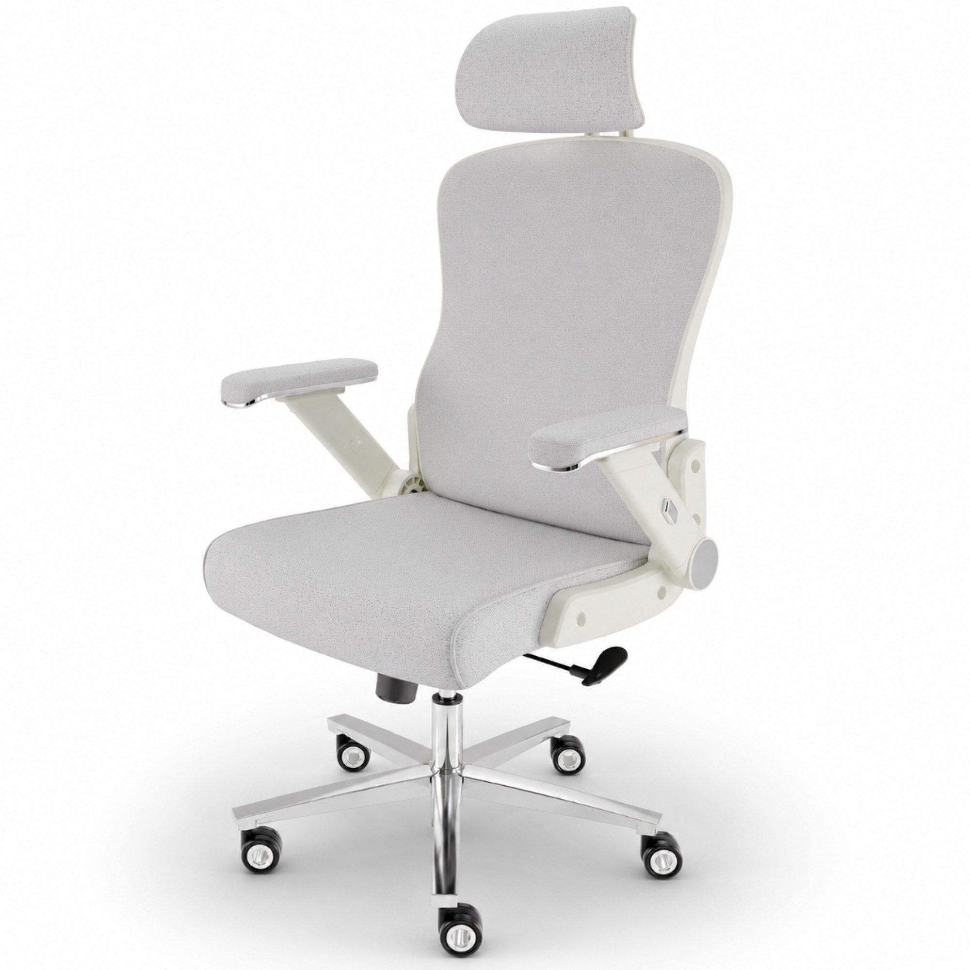 CLOUVOU Bürostuhl Ergonomisch, Schreibtischstuhl bis 150 kg - Testsieger (PowerSeat - Chefsessel für Arbeitszimmer, 5D Gaming Armlehnen), Blade Wheels, Homeoffice, Gaming Stuhl, Drehstuhl), Blade Wheels, Homeoffice, Gaming Stuhl, Drehstuhl
