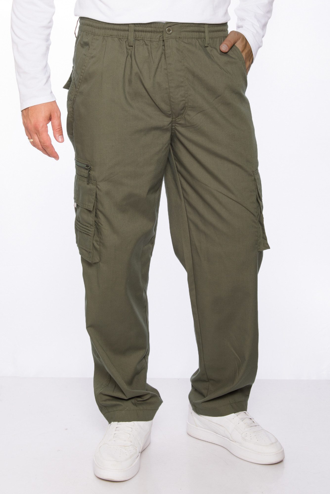 Kendindza Collection Cargohose Herren Cargohose Dehnbund Arbeitshose Ranger günstig online kaufen