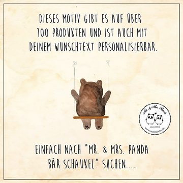 Mr. & Mrs. Panda Handtuch Bär Schaukel - Weiß - Geschenk, Gästetuch, Frottier, Sport Handtuch, (1-St), Kreative Sprüche