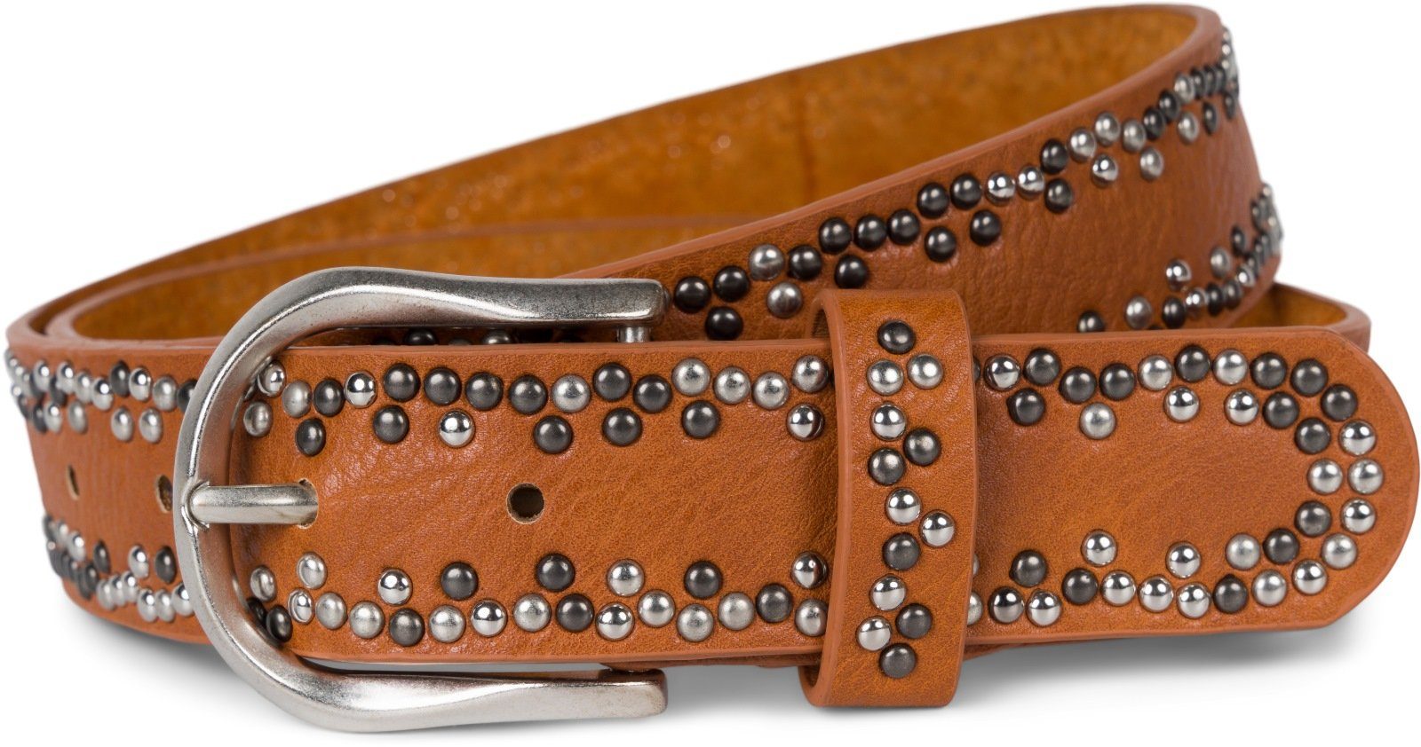 styleBREAKER Ремни с заклепками Ремни mit kleinen Nieten (1-St)