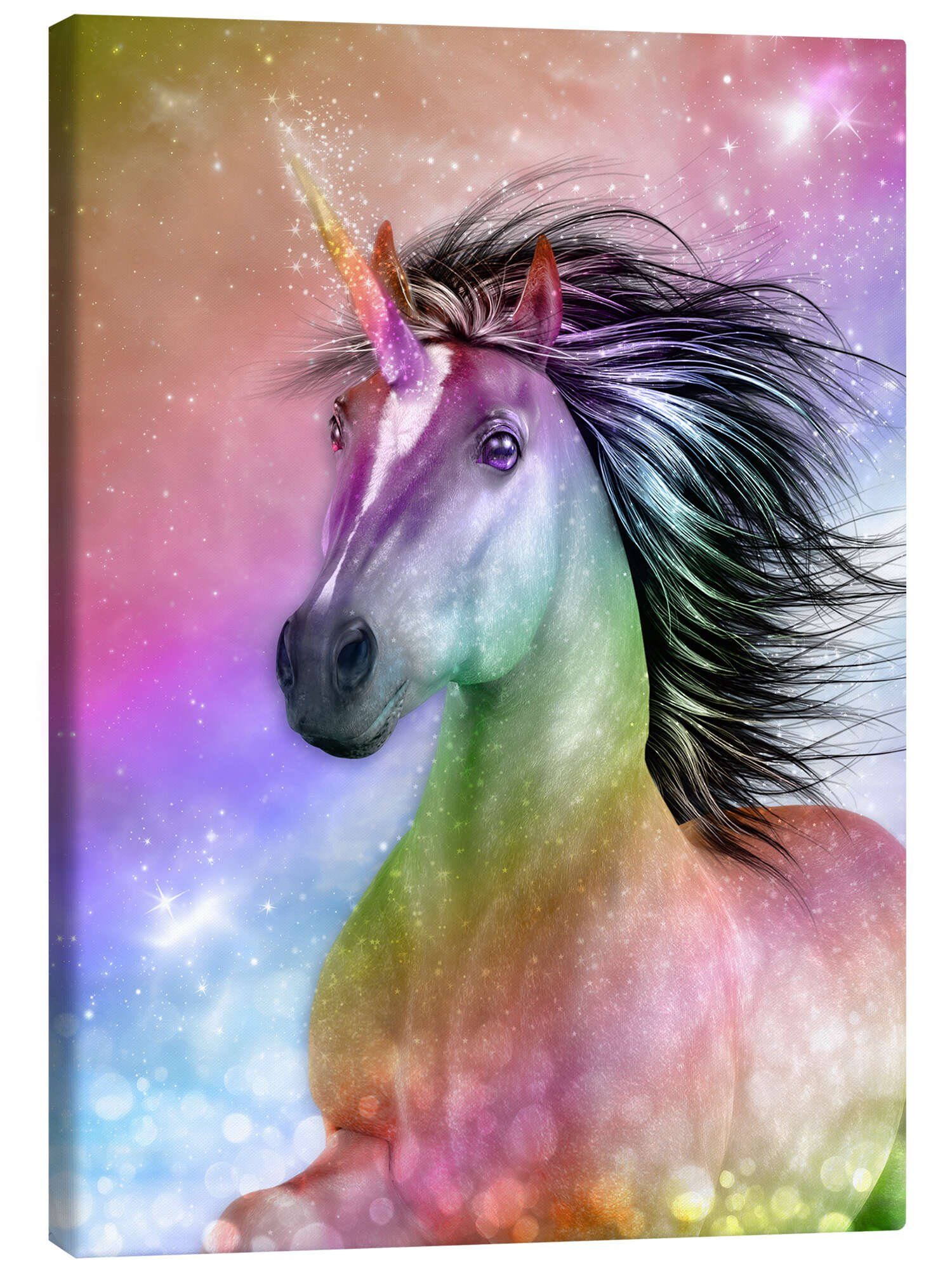 Posterlounge Wandbild Einhorn - Sei Authentisch, Dolphins DreamDesign, erhältlich als Poster, Leinwandbild, Wandsticker oder Acrylglasbild