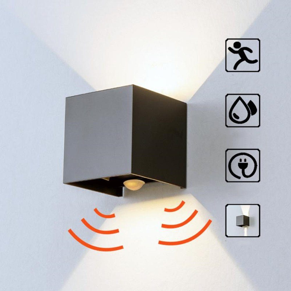 WILGOON Wandleuchte 10W LED Wandlampe Aussen günstig online kaufen