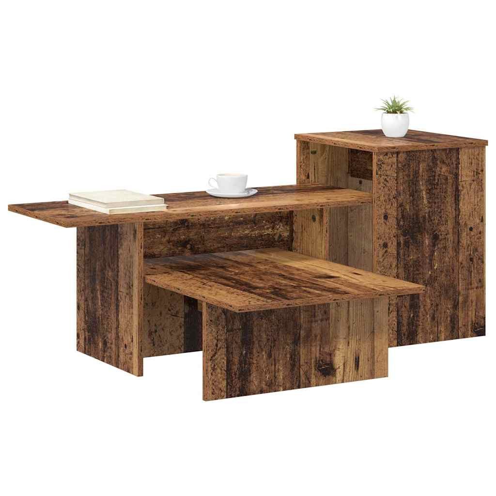 vidaXL Konsolentisch Konsolentisch Altholz 91,5 x 35 x 38,5 cm Holzwerkstoff (1-St)
