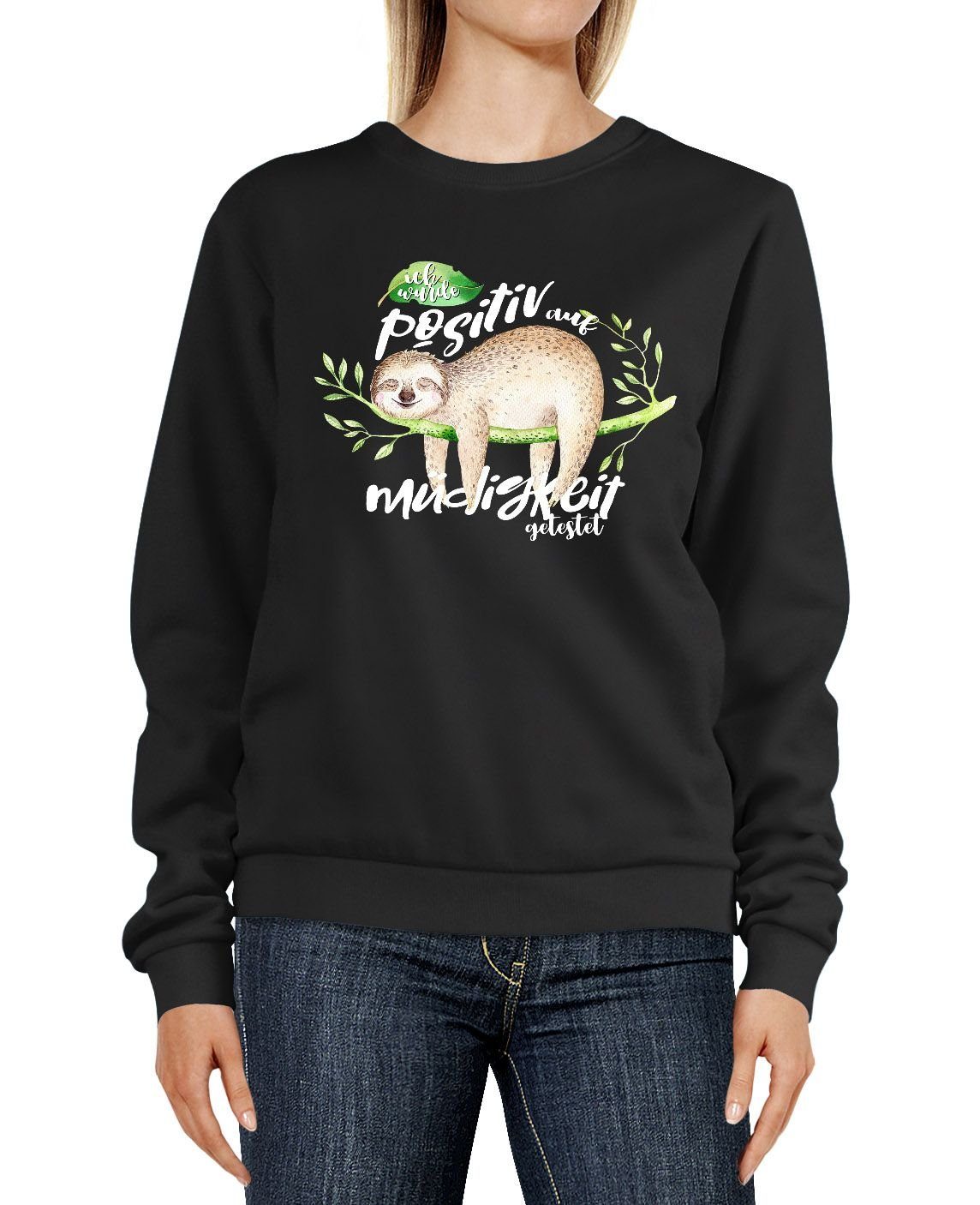 MoonWorks Sweatshirt Sweatshirt Damen Faultier Ich günstig online kaufen