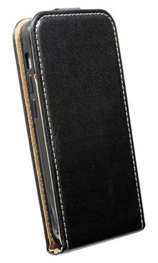 cofi1453 Flip Case cofi1453® Flip Case kompatibel mit iPhone 12 Pro Handy Tasche vertikal aufklappbar Schutzhülle Klapp Hülle Schwarz