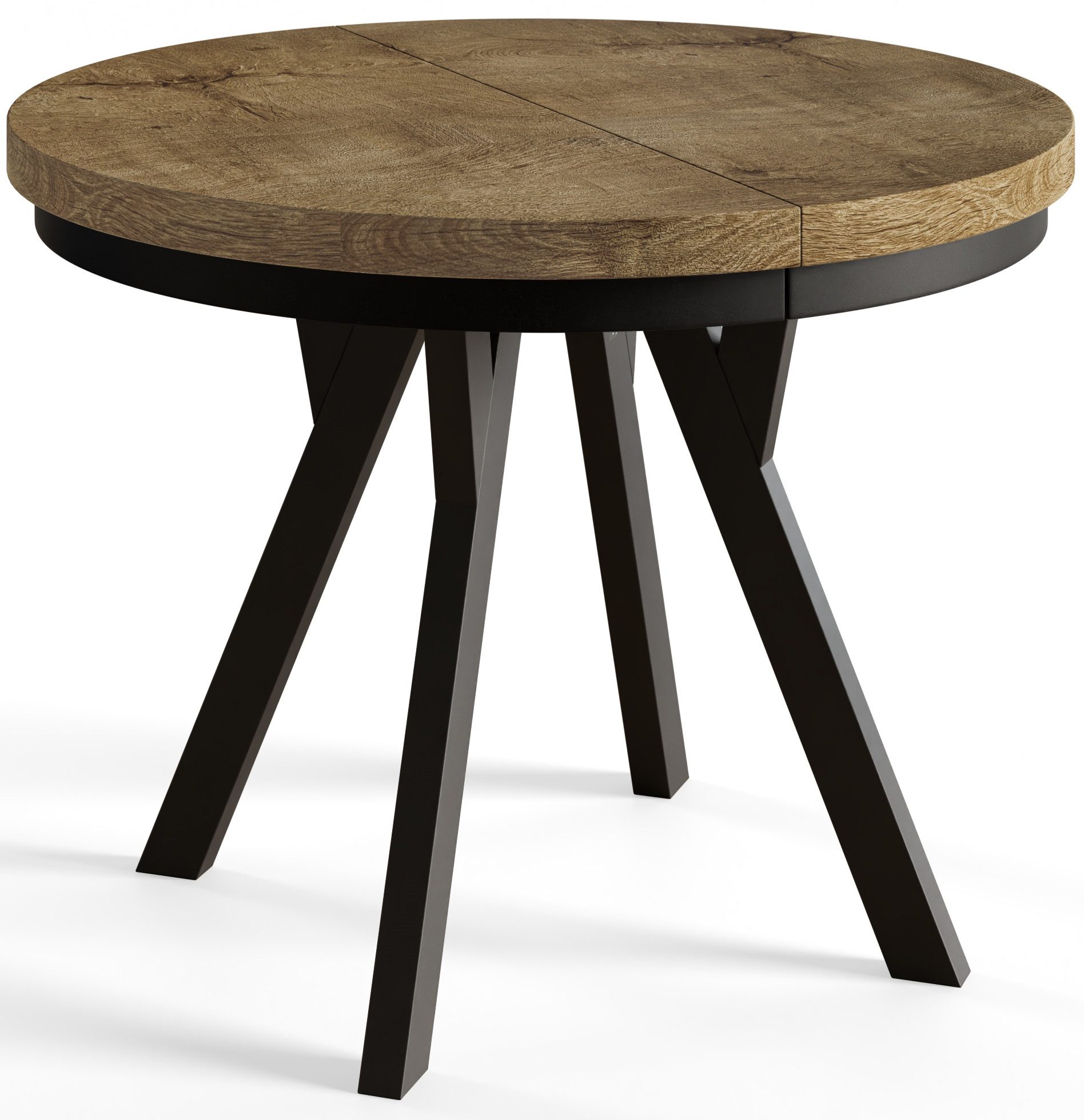 Alpi-Möbel Esstisch Wohnzimmertisch - Ausziehbarer runder Tisch 80-120 cm - günstig online kaufen