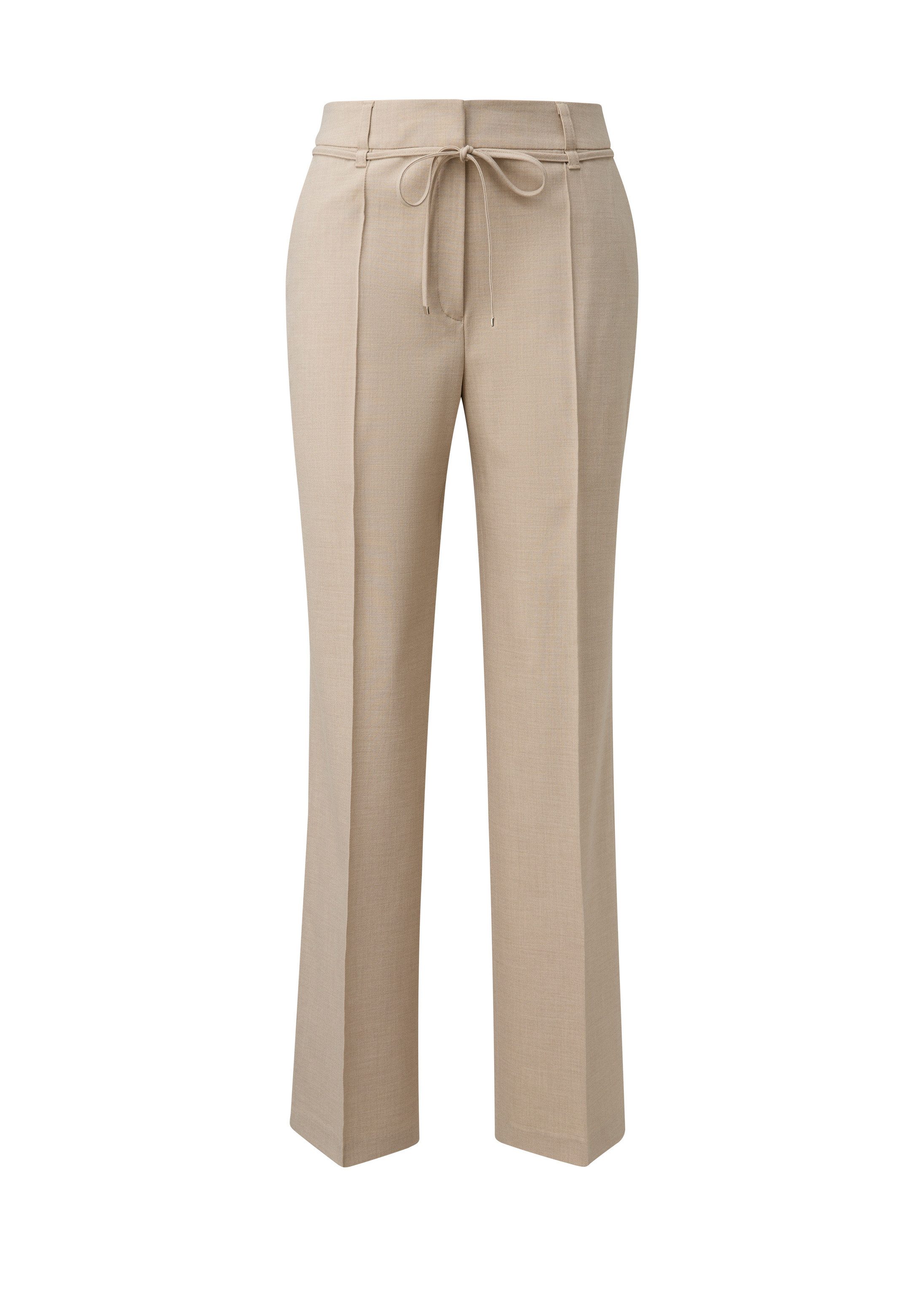 s.Oliver Chinos Hose Wide-Leg-Hose aus Viskosemix mit Bindegürtel