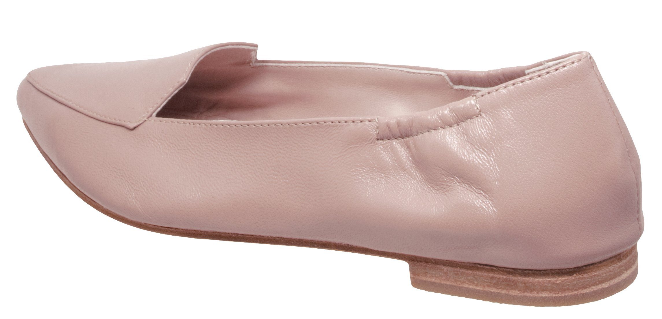 Gallucci Ballerinas von Gallucci 20001 Leder Klassisch Schmal Rosa Antique Pumps