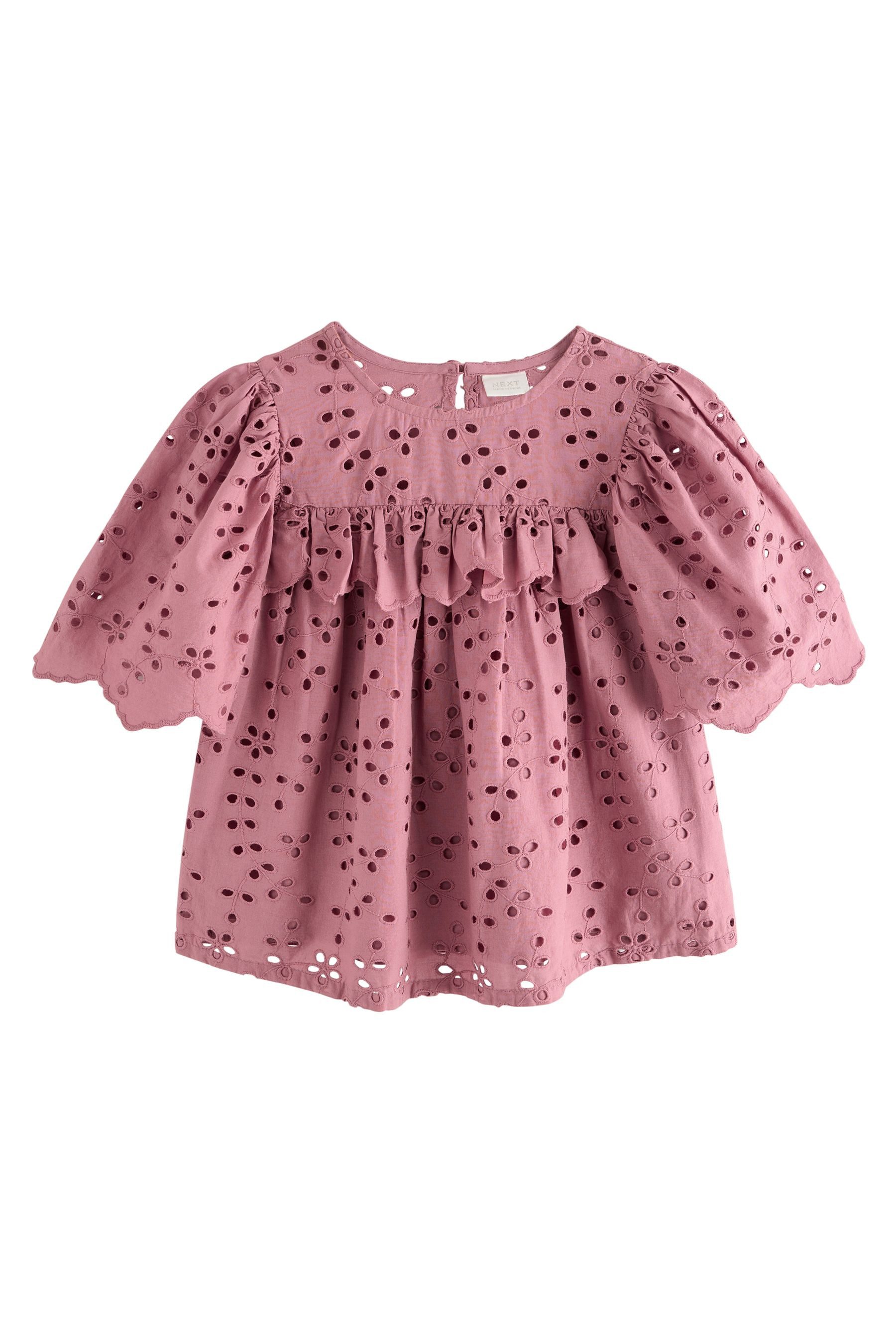 Next Blusenshirt Bluse mit Lochstickerei aus günstig online kaufen