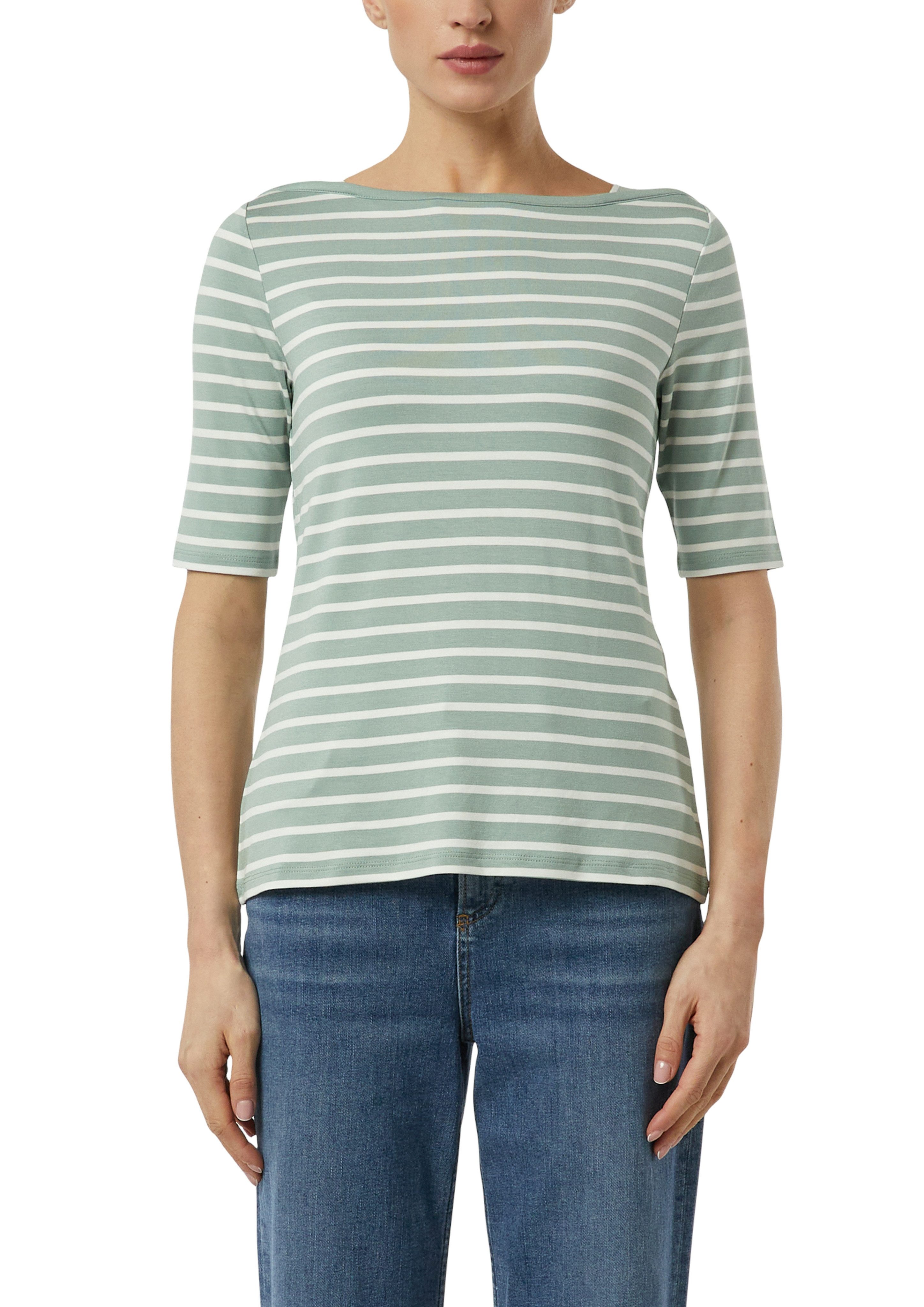 comma T-Shirt im Streifen-Look