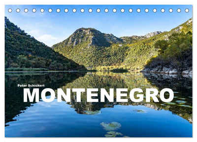 CALVENDO Wandkalender Montenegro (Tischkalender 2025 DIN A5 quer), CALVENDO Monatskalender