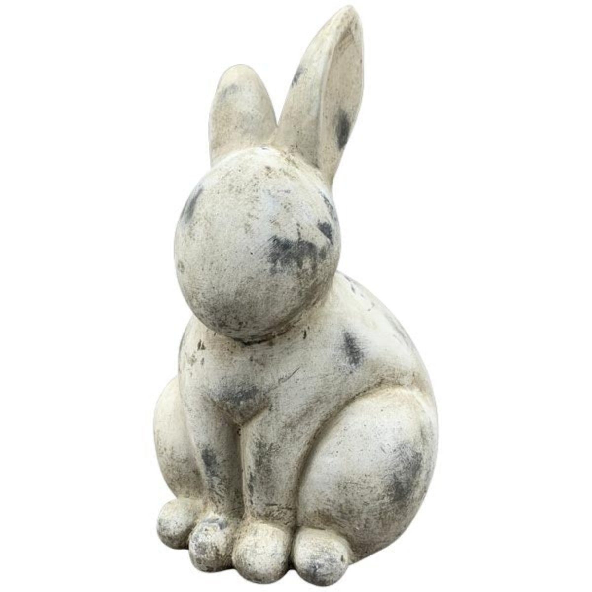 finehomegarden Osterhase Hase VALO Osterfigur aus Zement creme Vintage-Deko 12,5×12,5cm H20cm (1 St), Stilvolle Oster- und Frühlingsdekoration für Innenbereich