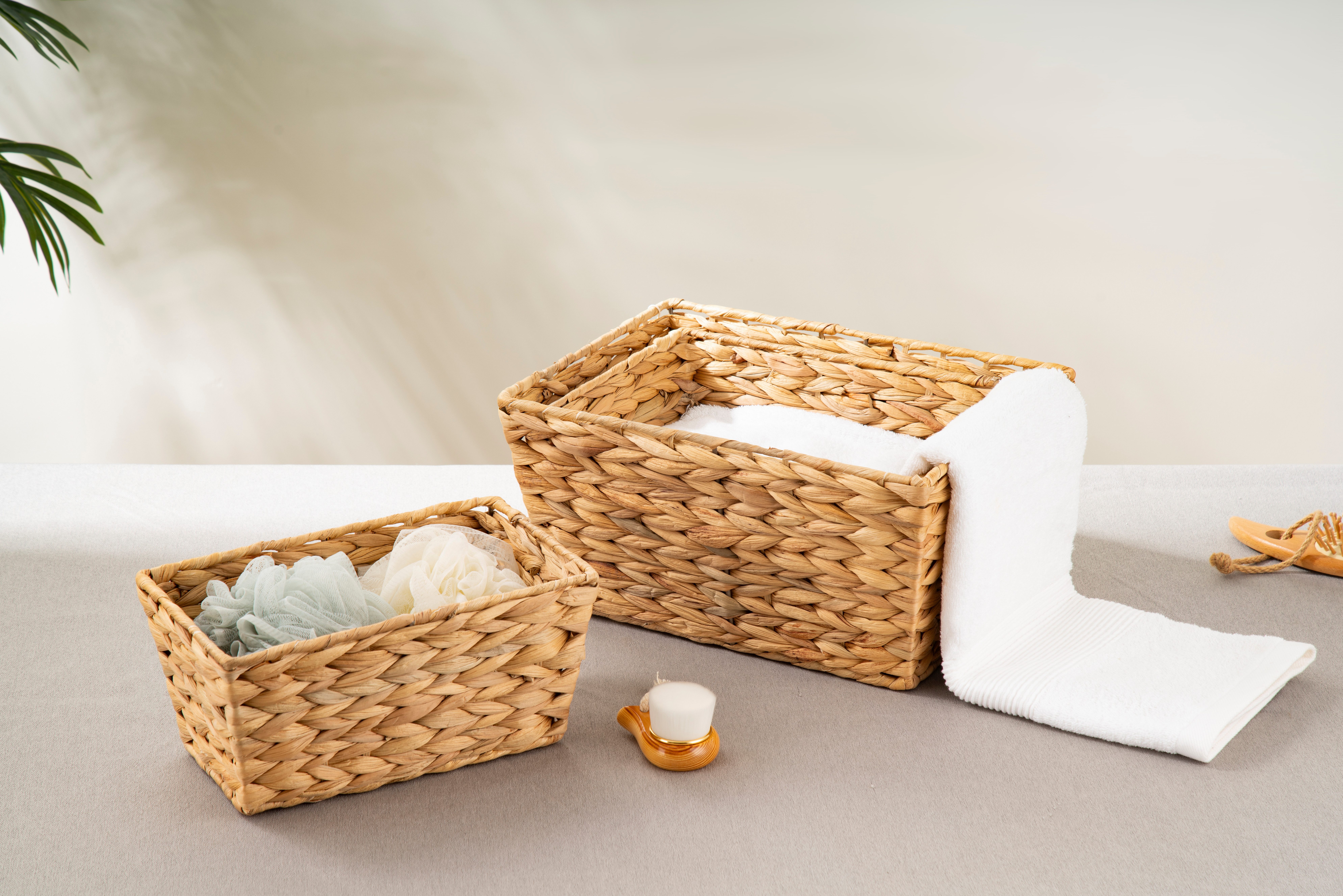 ECHTWERK Aufbewahrungskorb Rechteckiger Flechtkorb (Set, 3 günstig online kaufen