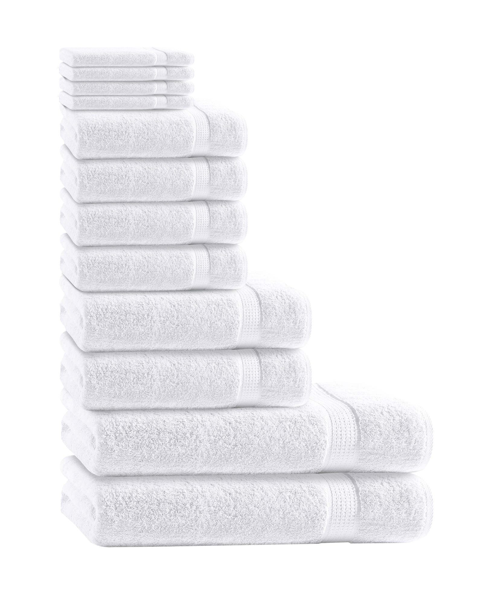 CLASS HOME COLLECTION Handtuch Set 12 TLG Frottee Handtücher Set, 100% Baumwolle (Set, 12-St)