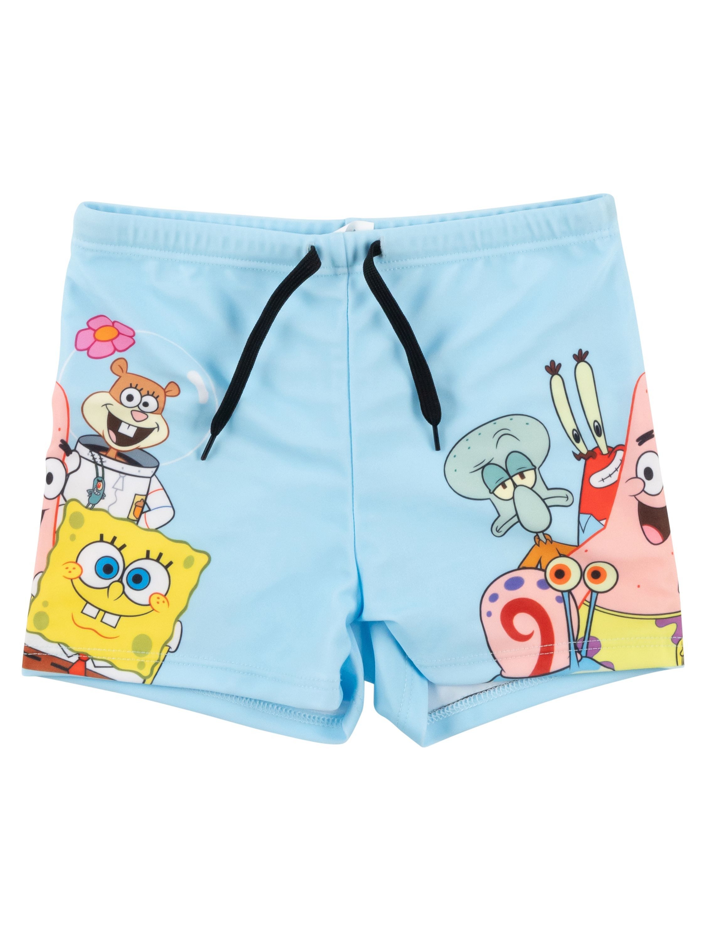 United Labels® Badeanzug Spongebob Schwammkopf Schwimmset UV-Schutz 50 Badeanzug Zweiteiler