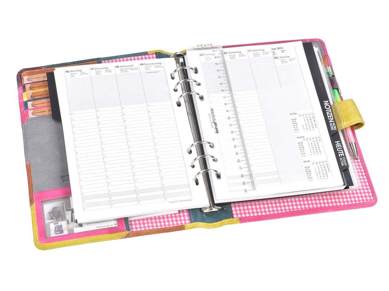 Greenburry Terminplaner Candy Shop, A5, Terminkalender, mit Kalender 2026, buntes Muster