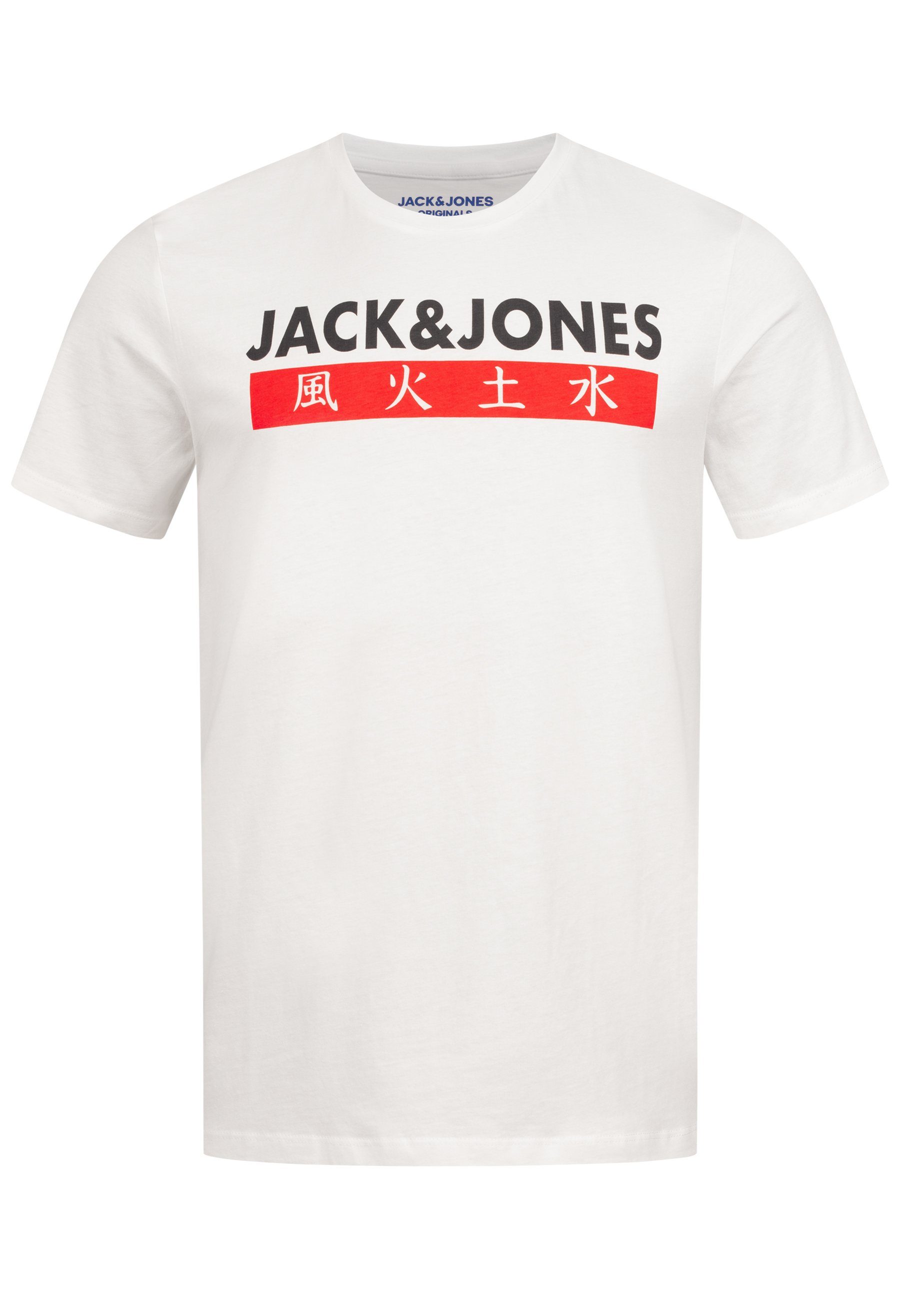 Jack & Jones Print-Shirt ELEMENTS TEE SS CREW NECK Kurzarmshirt aus Baumwol günstig online kaufen