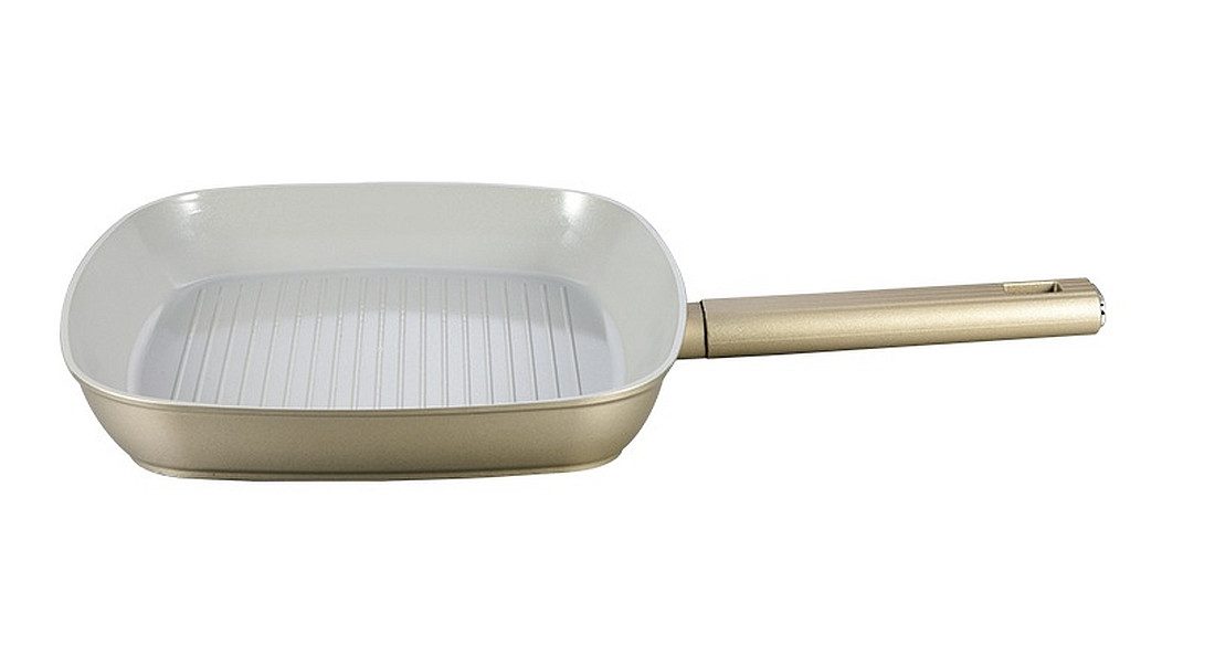 Swiss-Haus Grillpfanne Pfanne Grillpfanne 28x28cm Antihaftbeschichtung Induktion Swiss Haus, Material: Aluminium, Kunstsoff