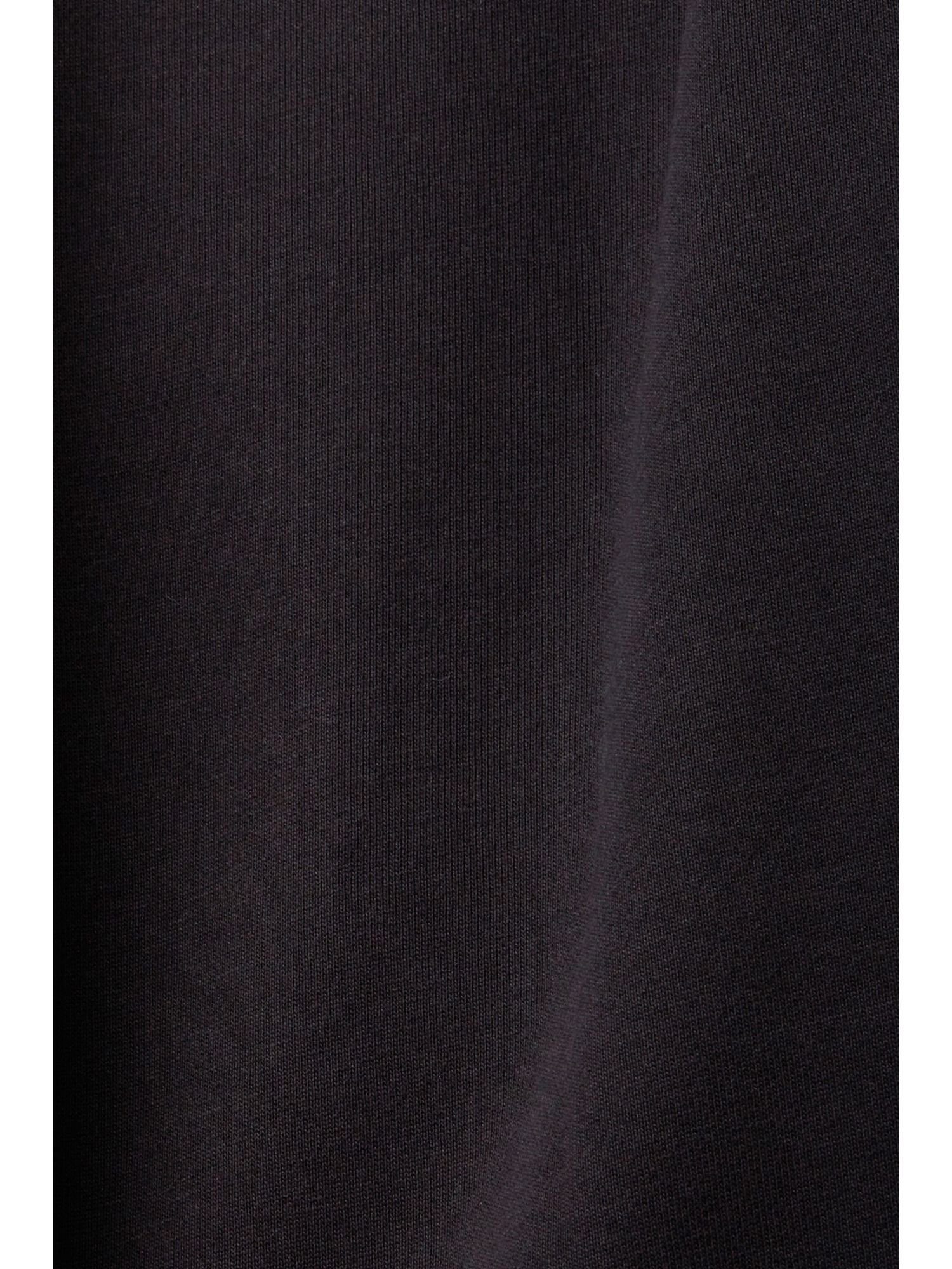 Logoprint Esprit mit (1-tlg) Sweatshirt BLACK Rundhals-Sweatshirt