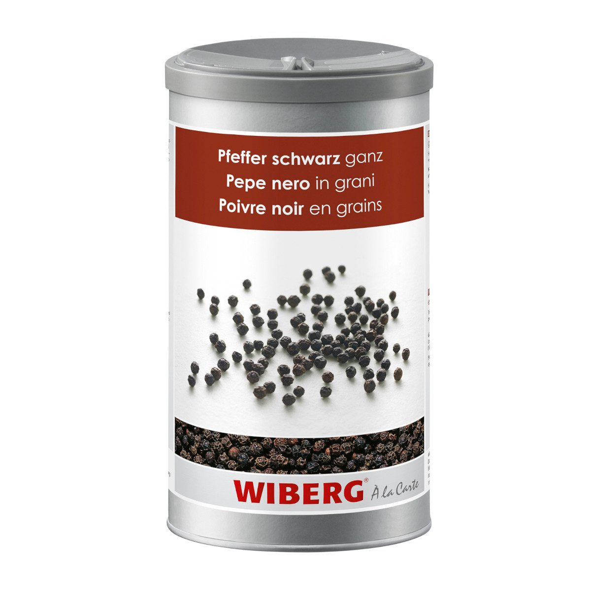 WIBERG Gewürz, Wiberg Pfeffer schwarz ganz intensives und scharfes Aroma 630g
