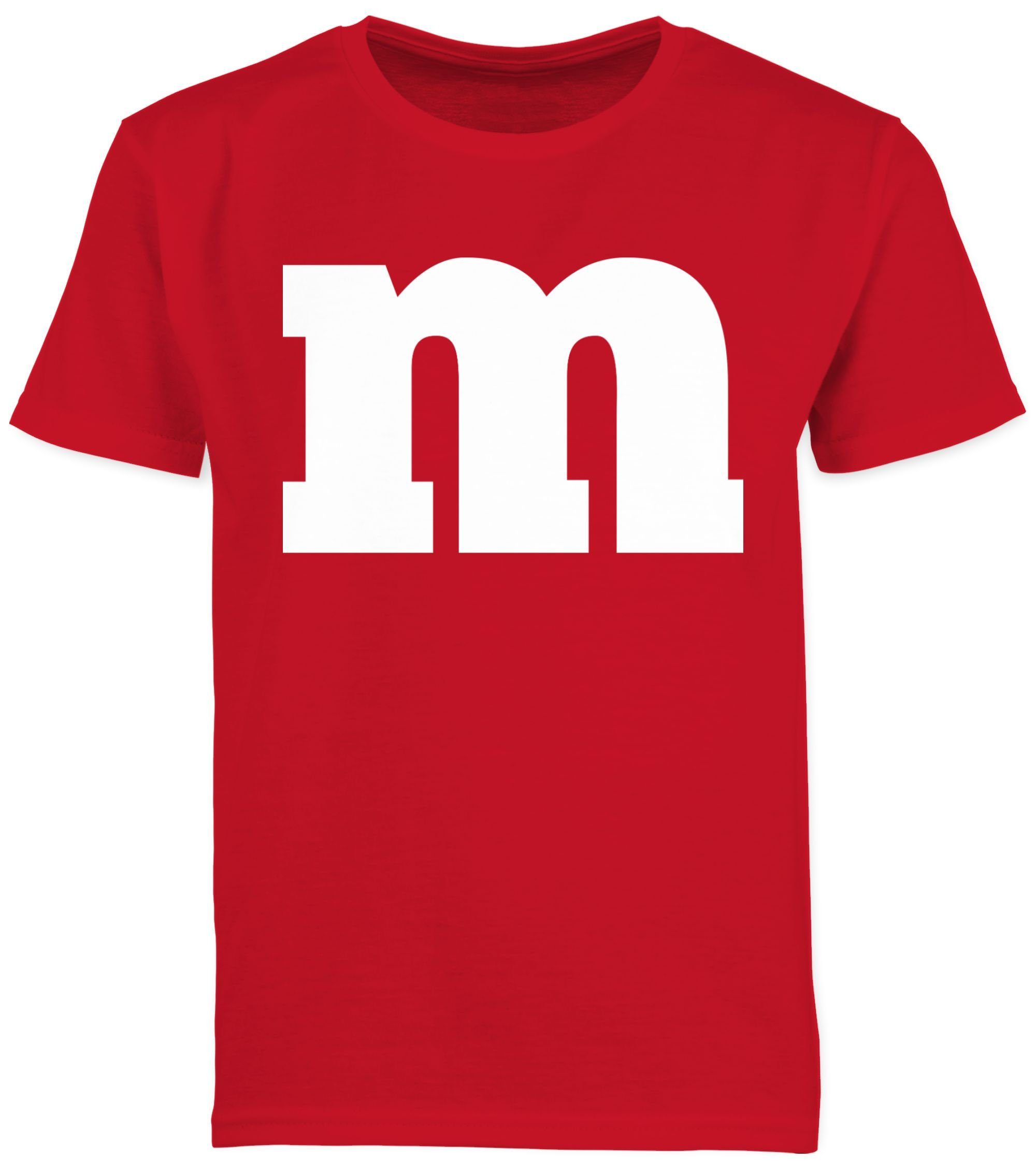Shirtracer T-Shirt M & Aufdruck Rot Fasching 3 Karneval