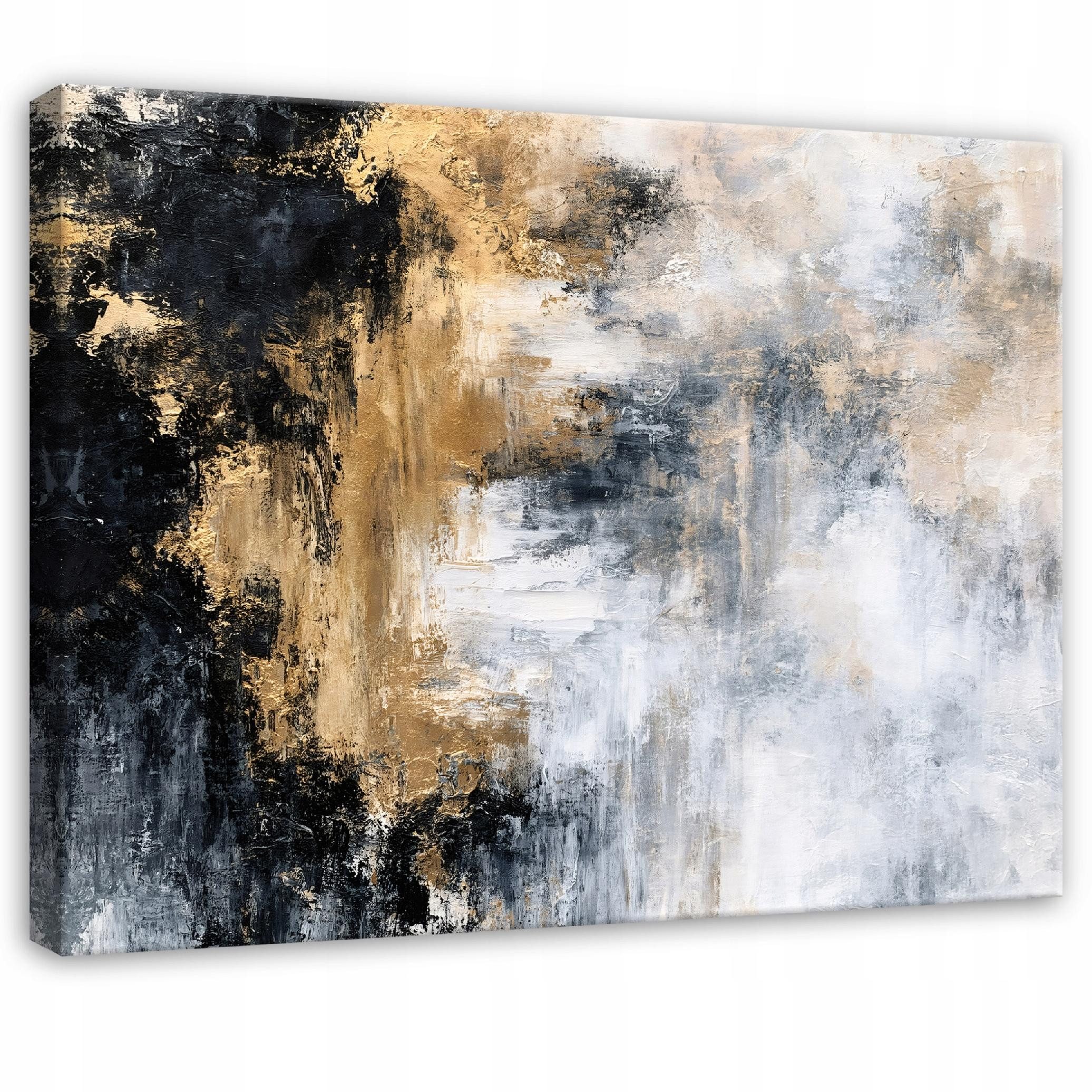 Wallarena Leinwandbild Abstrakt modern elegant lichtecht Wohnzimmer Schlafzimmer 90x60 cm, Abstrakt, 60 x 40 cm