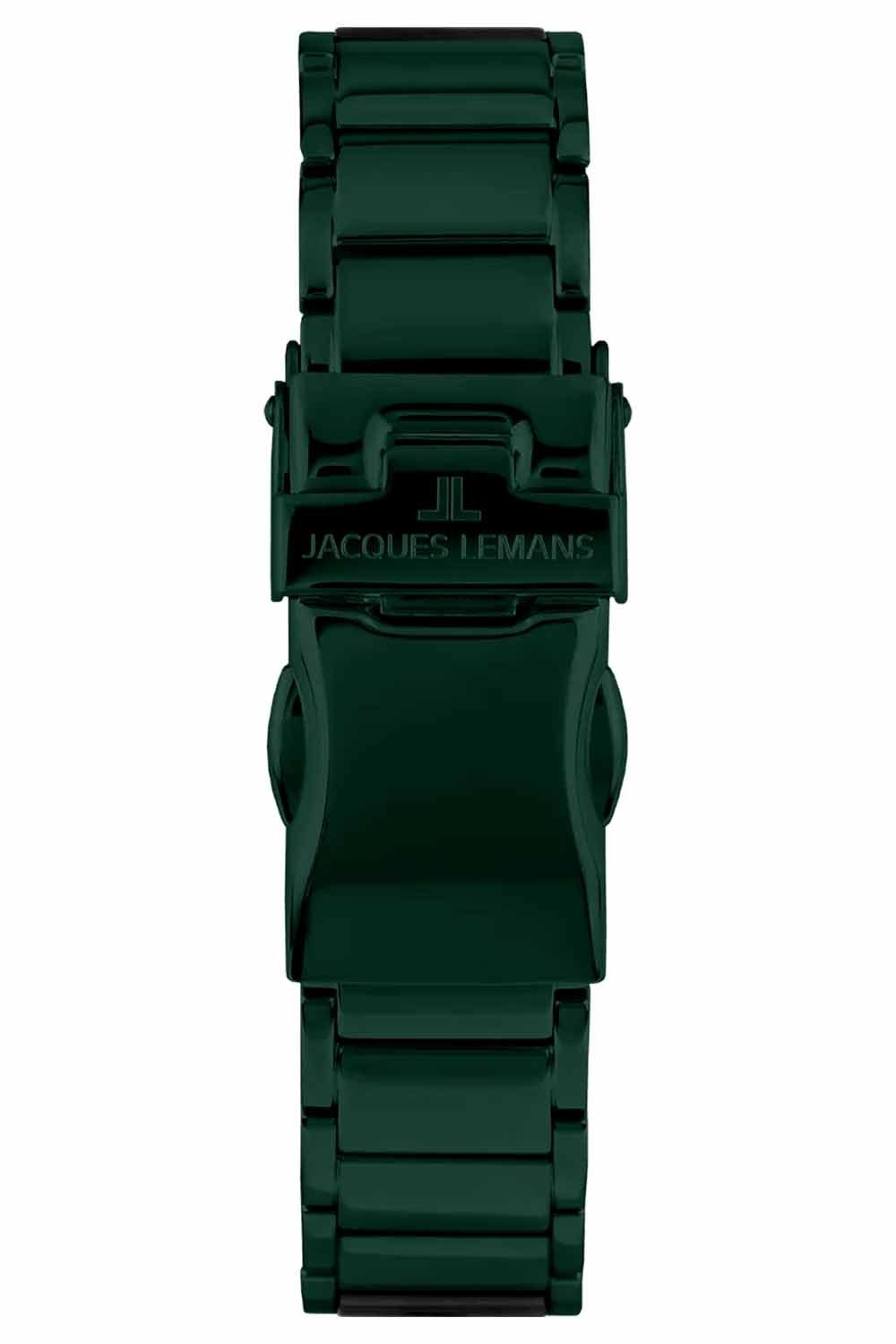 Unisex Grün/Schwarz Quarzuhr Armbanduhr Monaco Lemans Jacques
